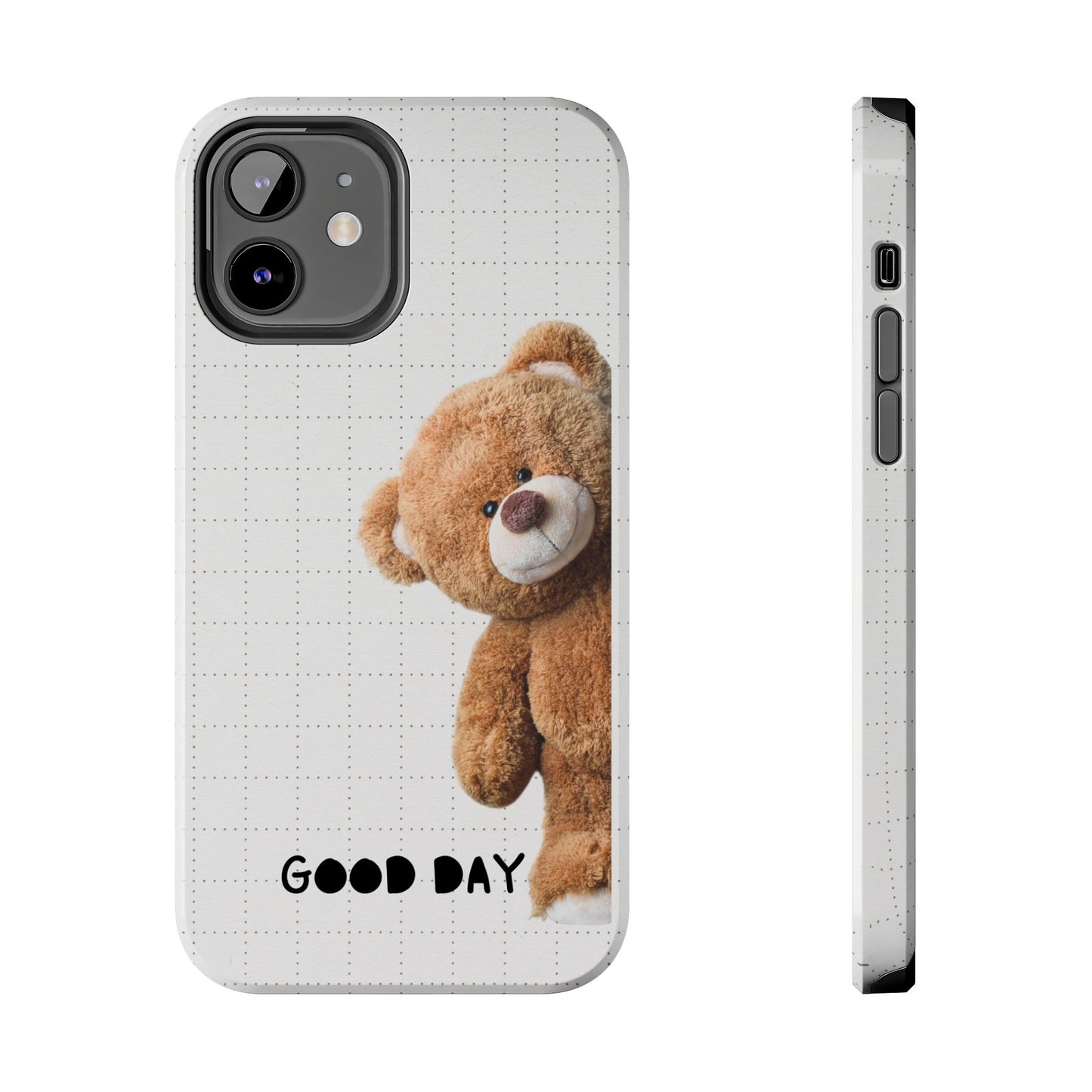 Good Day Teddy Bear Phone Cases, Cute, Gift for Friends, Teddy Bear Lover's Case