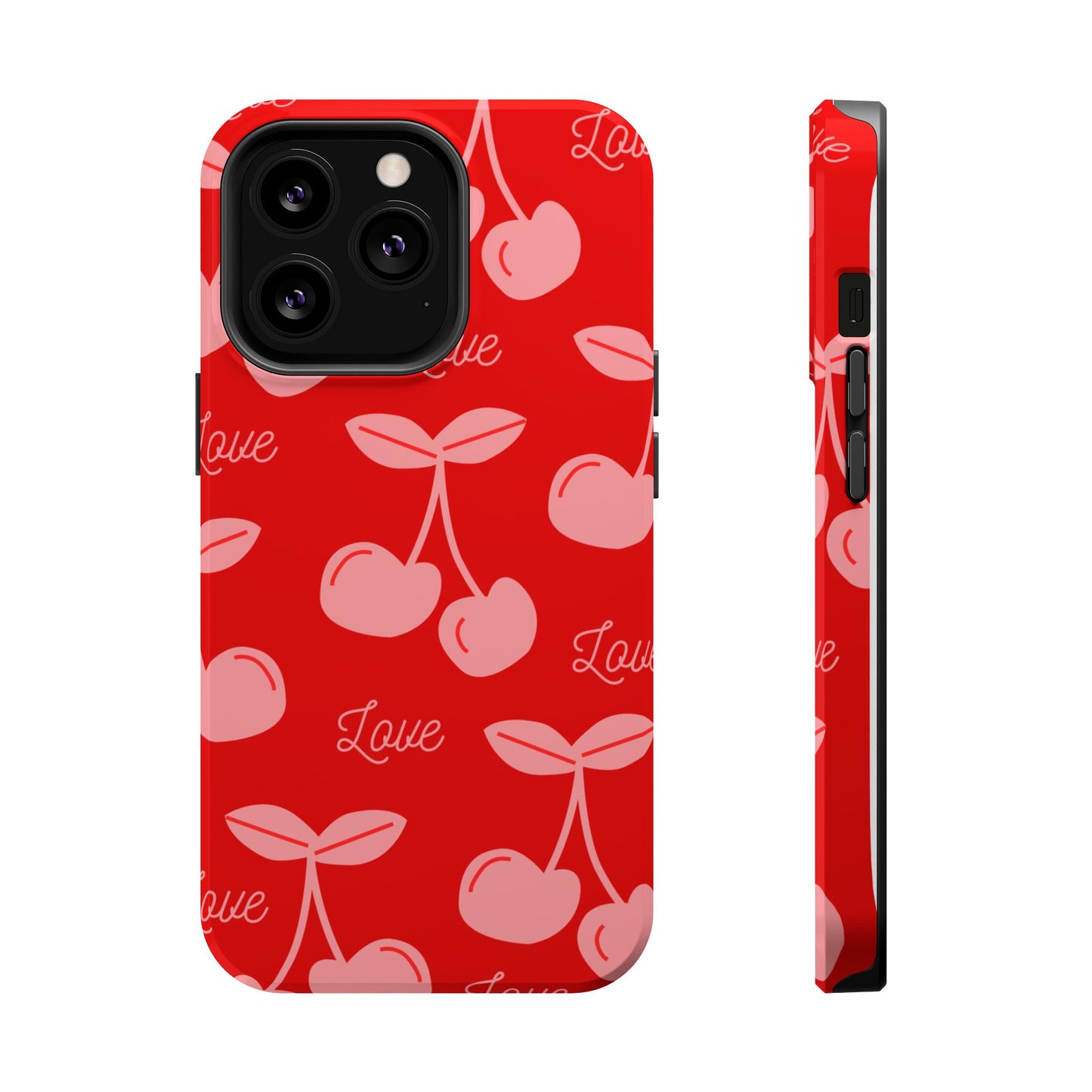 Cherry Love MAGNETIC Tough Cases, Cute Protection, Gift for Her, Valentine's Day