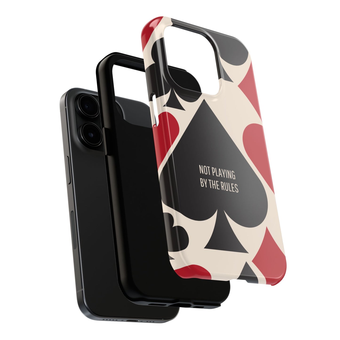 Bold Playing Card Tough Phone Case - Not Playing by the Rules