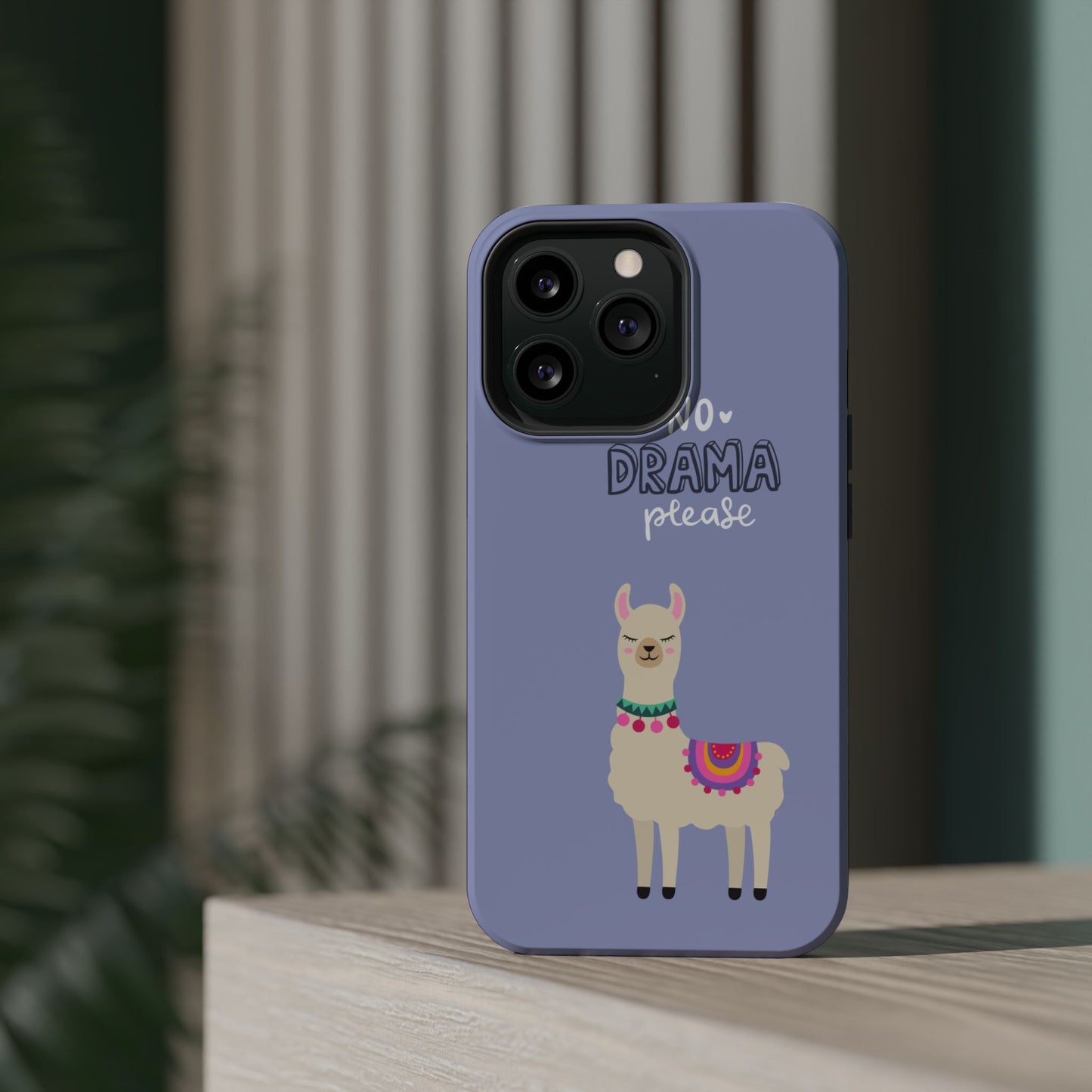 Cute Llama - No Drama MAGNETIC Tough Phone Case