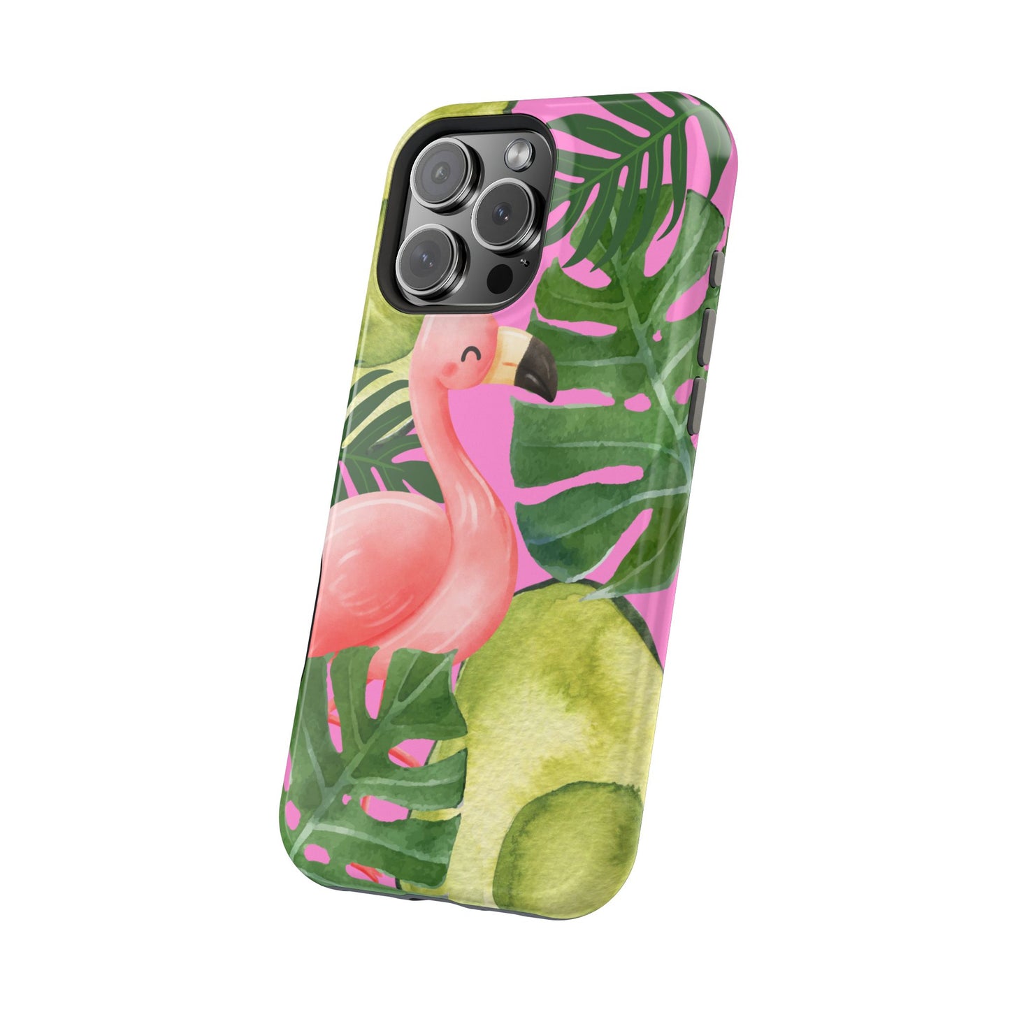 Tropical Flamingo, Cute, Summer Vibes MAGNETIC Tough Phone Case