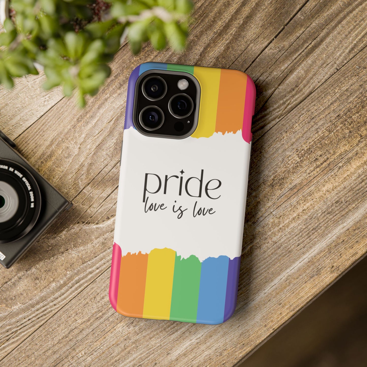 Pride - Love is Love, LGBTQ+, Rainbow Tough Phone Case