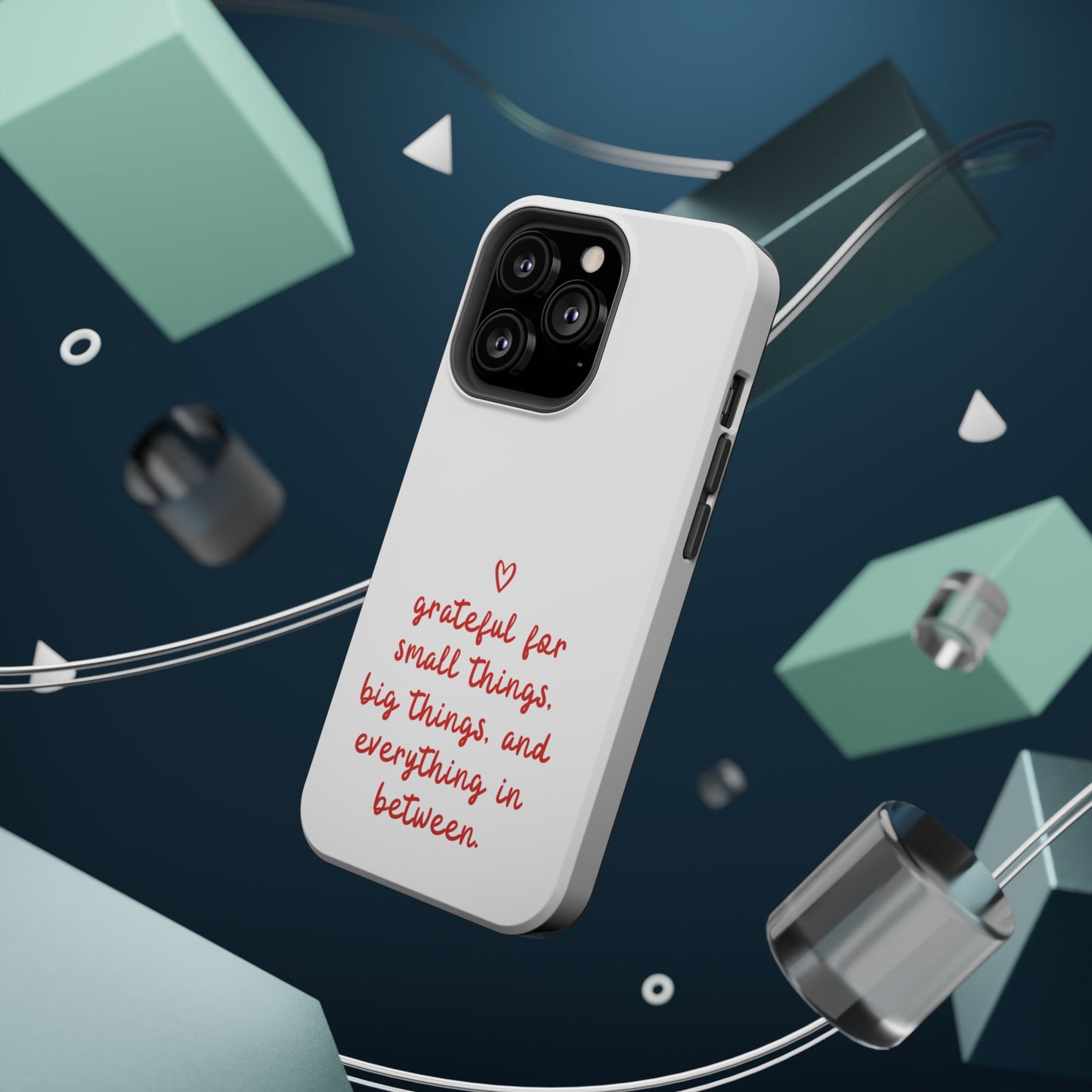 Grateful Small Things Magnetic Phone Case, Inspirational Phone Cover, Unique Gift, Everyday Reminder, Custom Tough Cases, Phone Protection