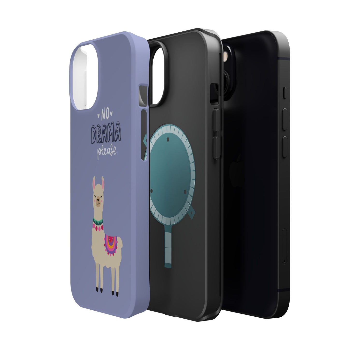Cute Llama - No Drama MAGNETIC Tough Phone Case