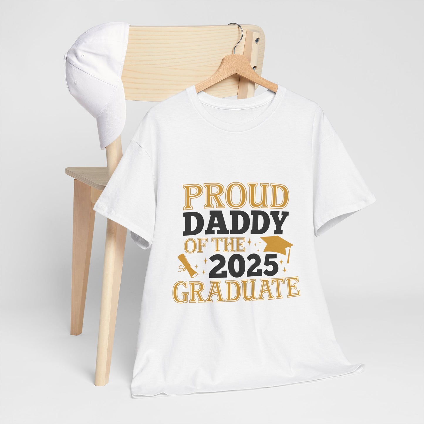 Proud Daddy of the 2025 Graduate Tee - Unisex Cotton T-Shirt