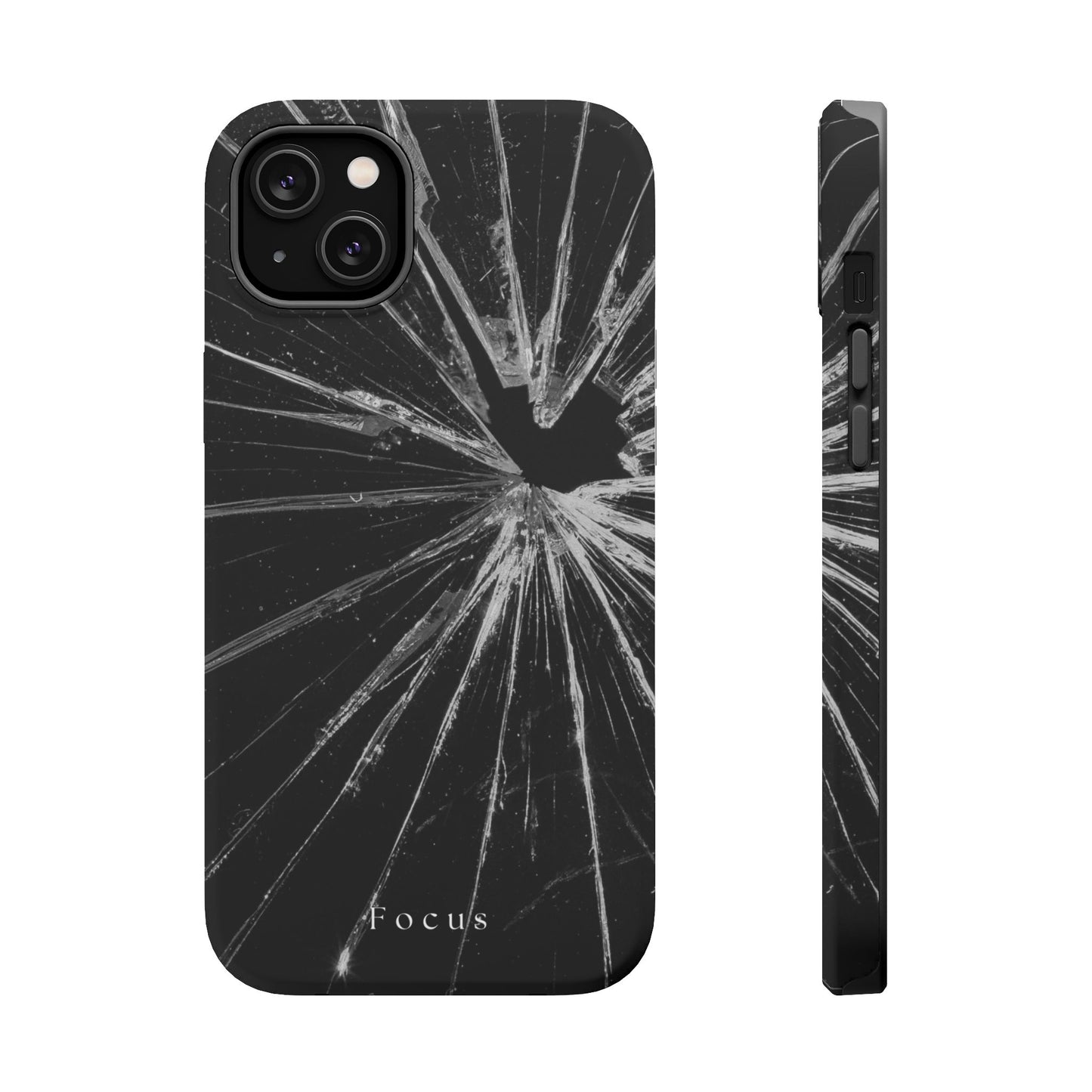 Durable Magnetic FOCUS Broken Glass Stylish Tough Case