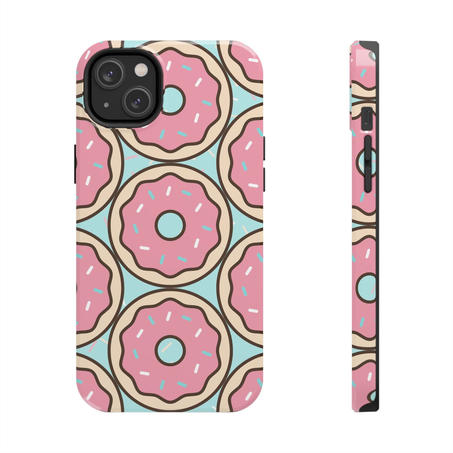 Cute Donut Pattern Tough Phone Case