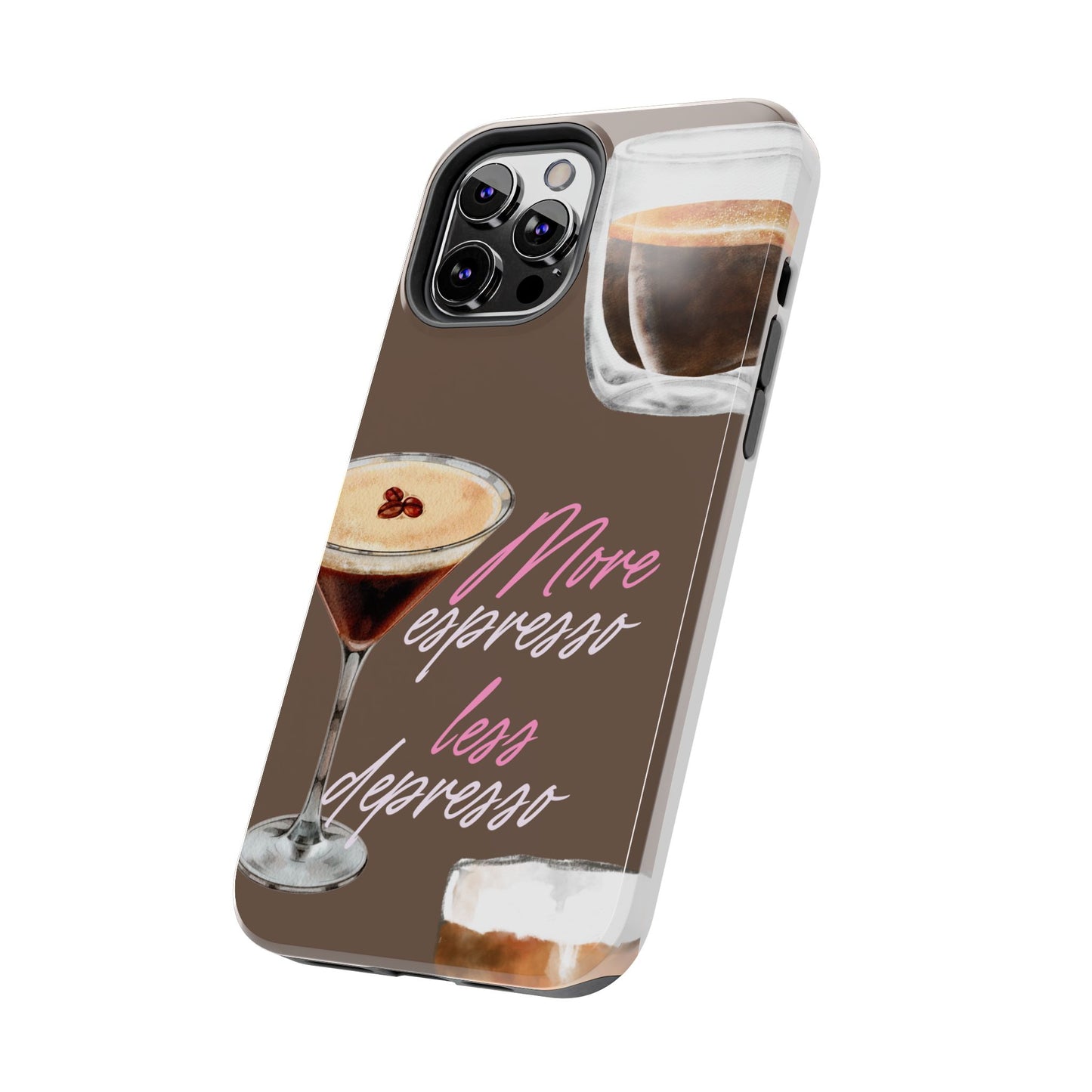Stylish Coffee Phone Case, Espresso Lovers Gift, Cute Tough Case, Coffee Aesthetic, Phone Accessory for Baristas
