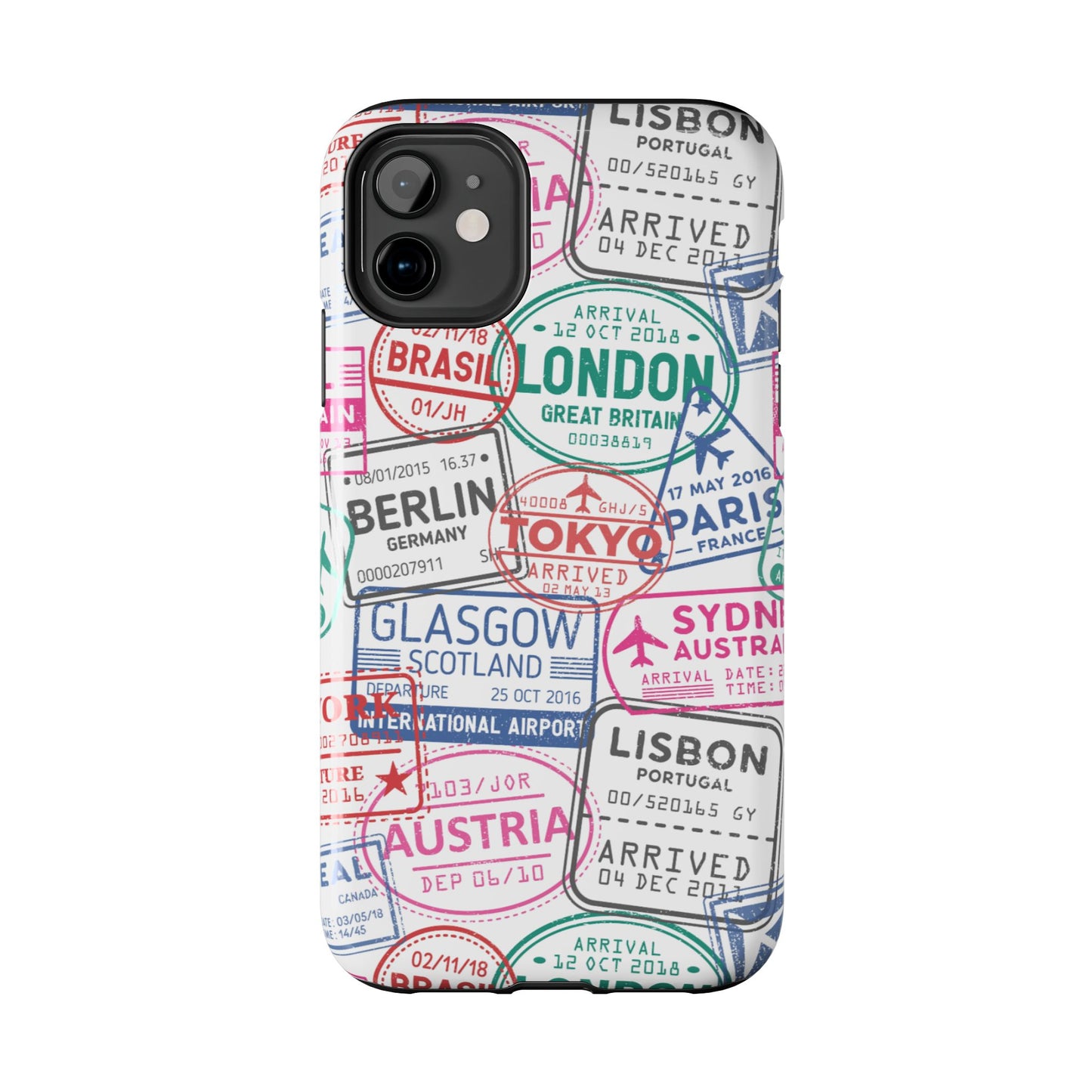 Travel-Inspired, Passport, Travelers, Adventure Stamp, Unique Phone Case