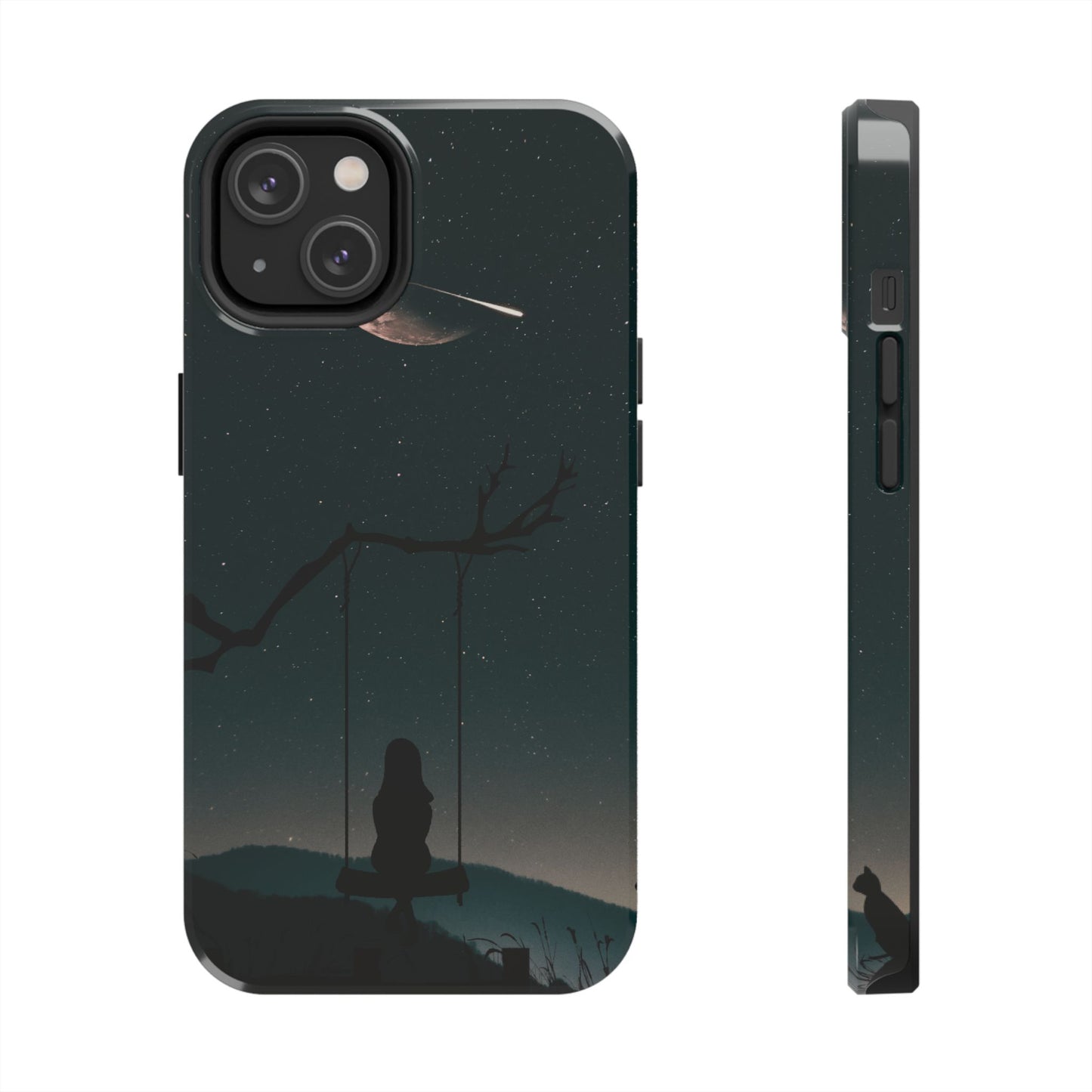 Dreamy Night Sky Tough Phone Cases Unique Celestial Design for Iphone