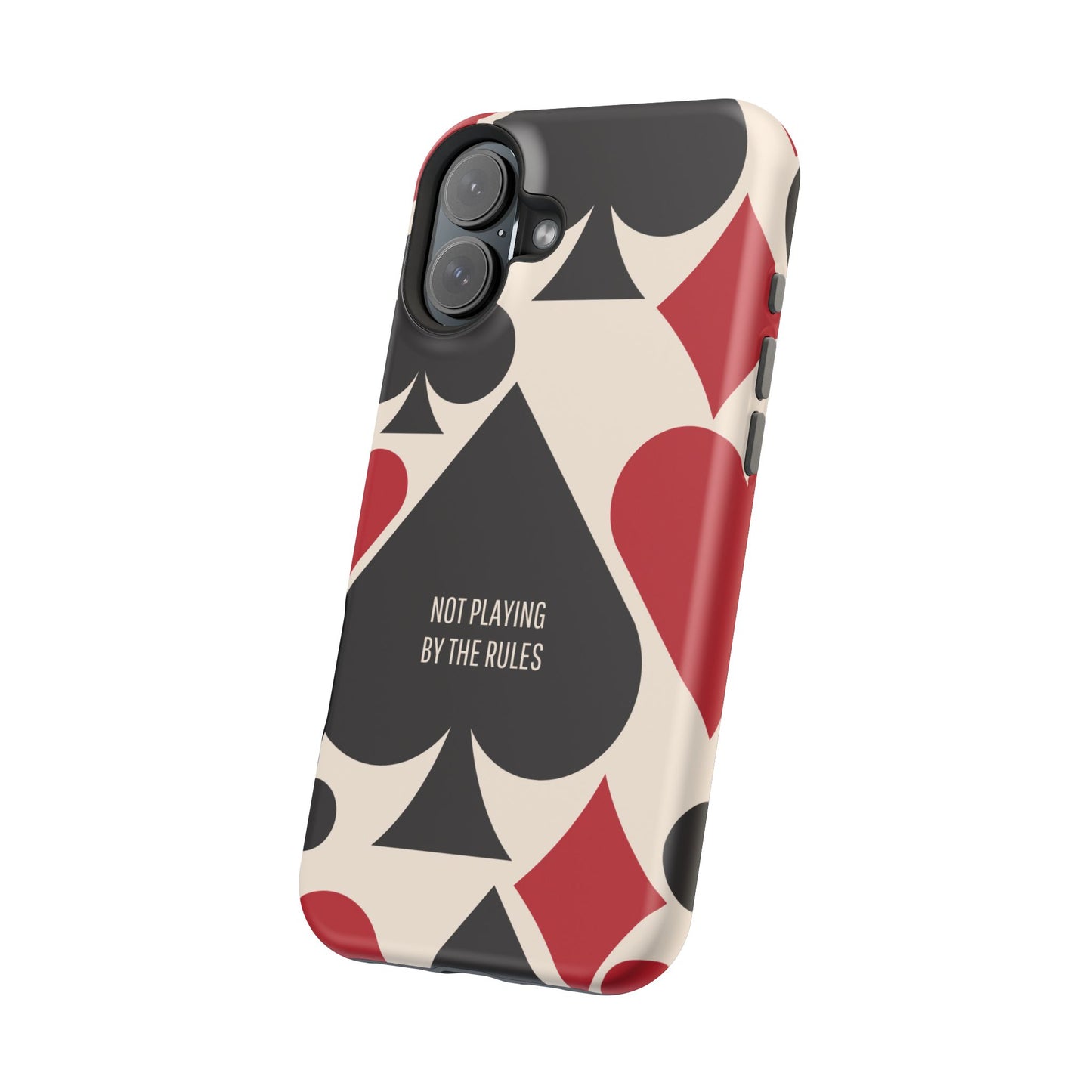 Bold Playing Card Tough Phone Case - Not Playing by the Rules for Iphone