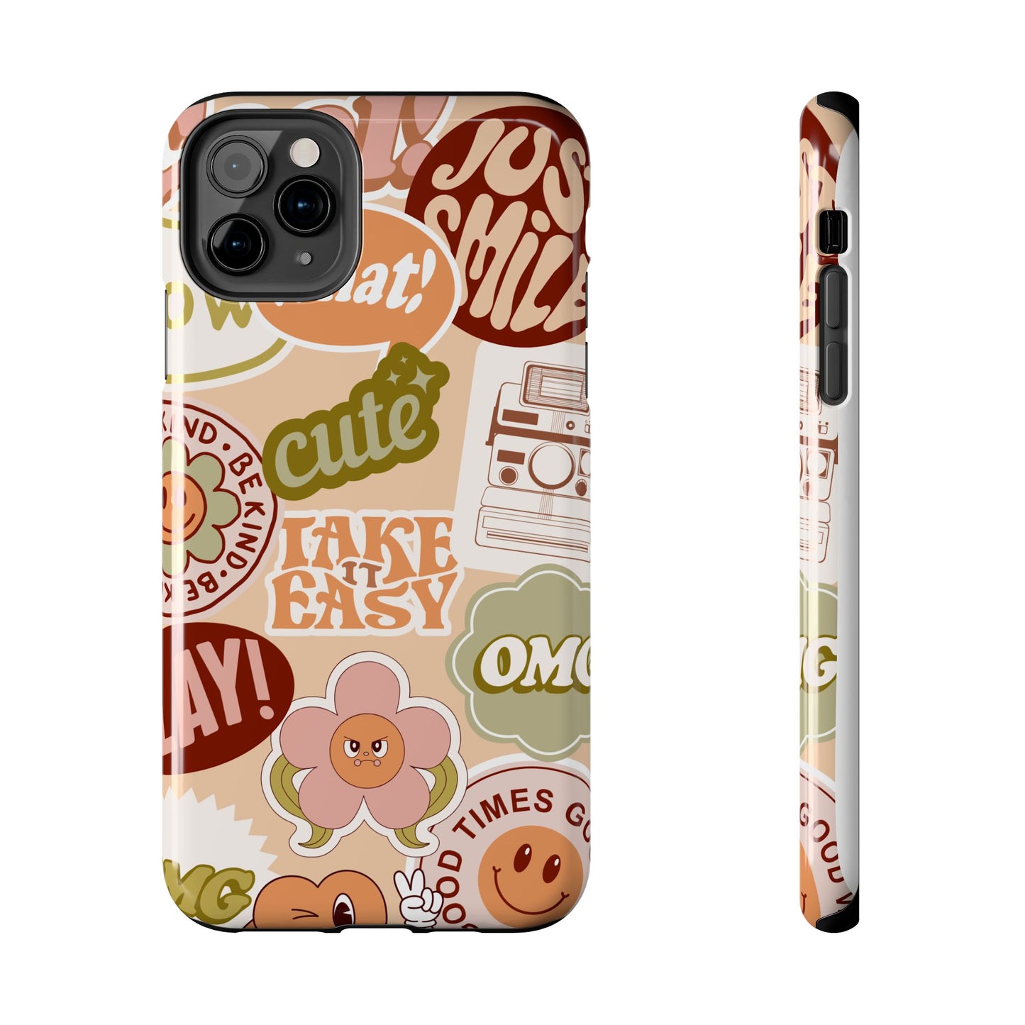Vibrant, Positive Affirmation Sticker Phone Cases, Cute for Teens, Fun Ideas, Everyday Use