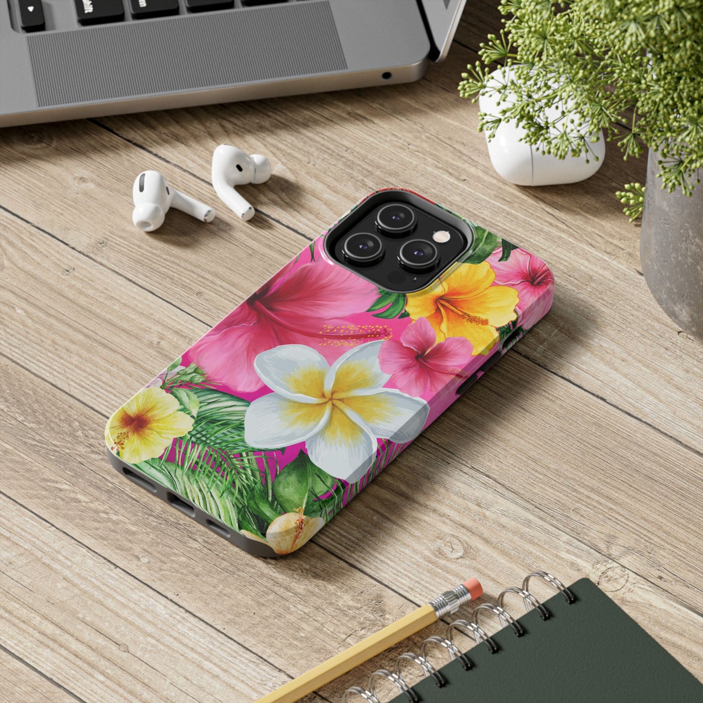Tropical Floral Phone Case - Tough, Durable, Chic Protection, Summer Vibes, Gift for Her