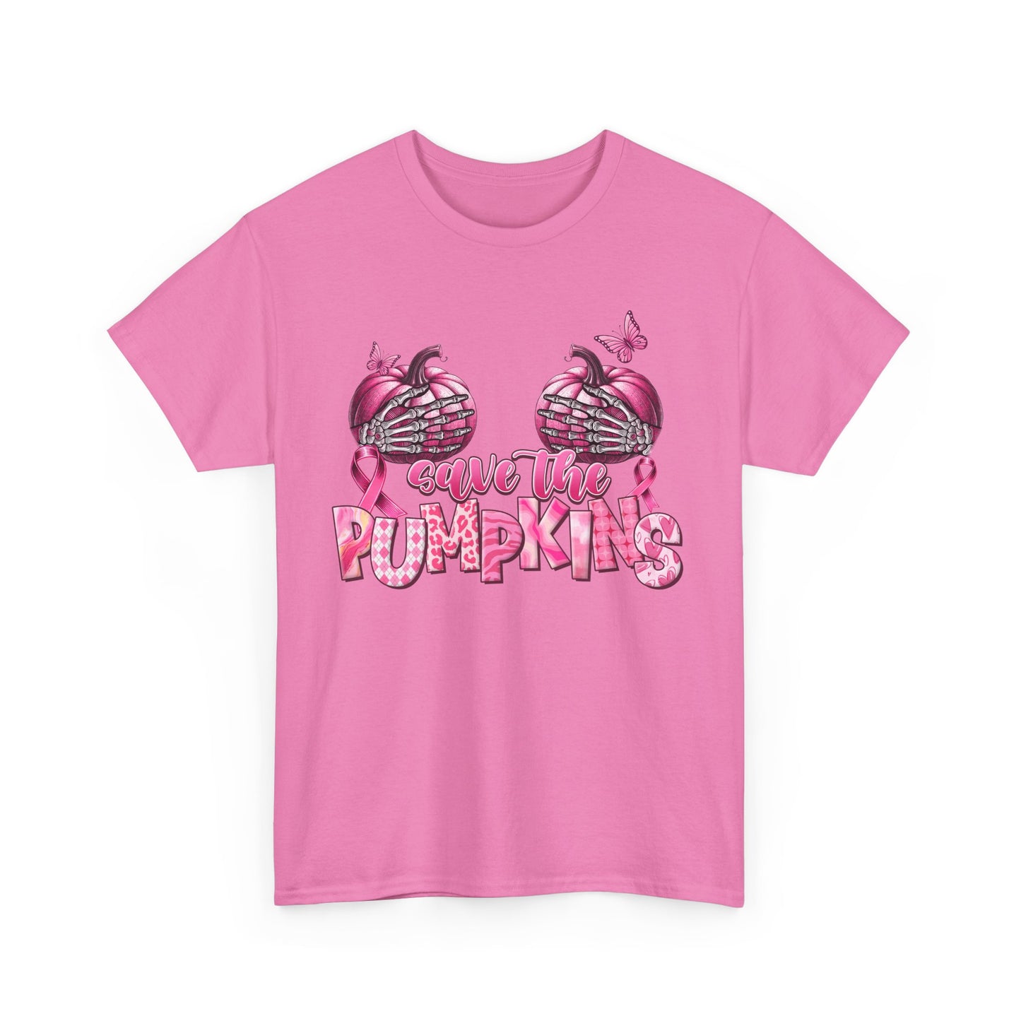 Save the Pumpkins Unisex Tee | Fall Fashion & Breast Cancer Awareness
