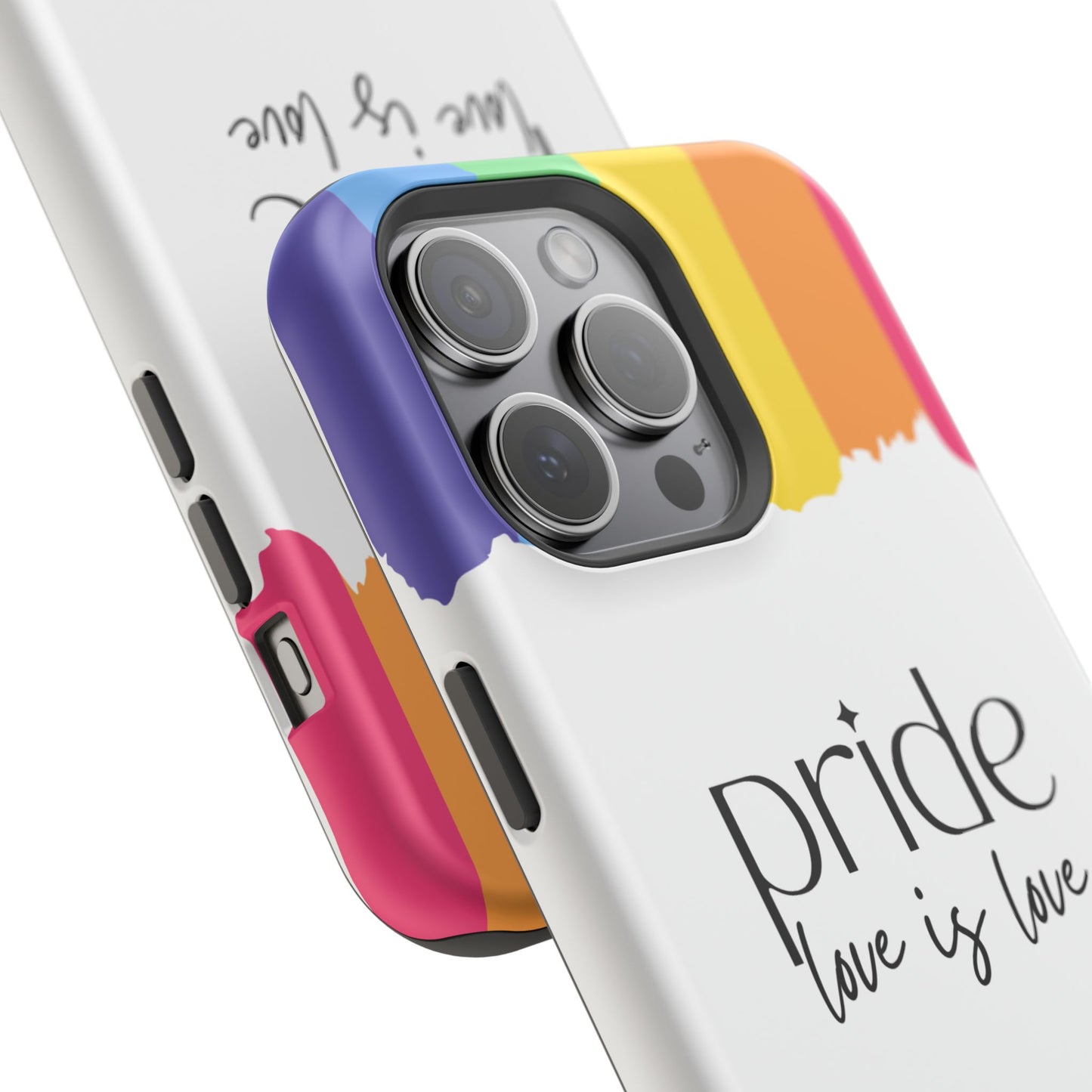 Pride - Love is Love, LGBTQ+, Rainbow Tough Phone Case