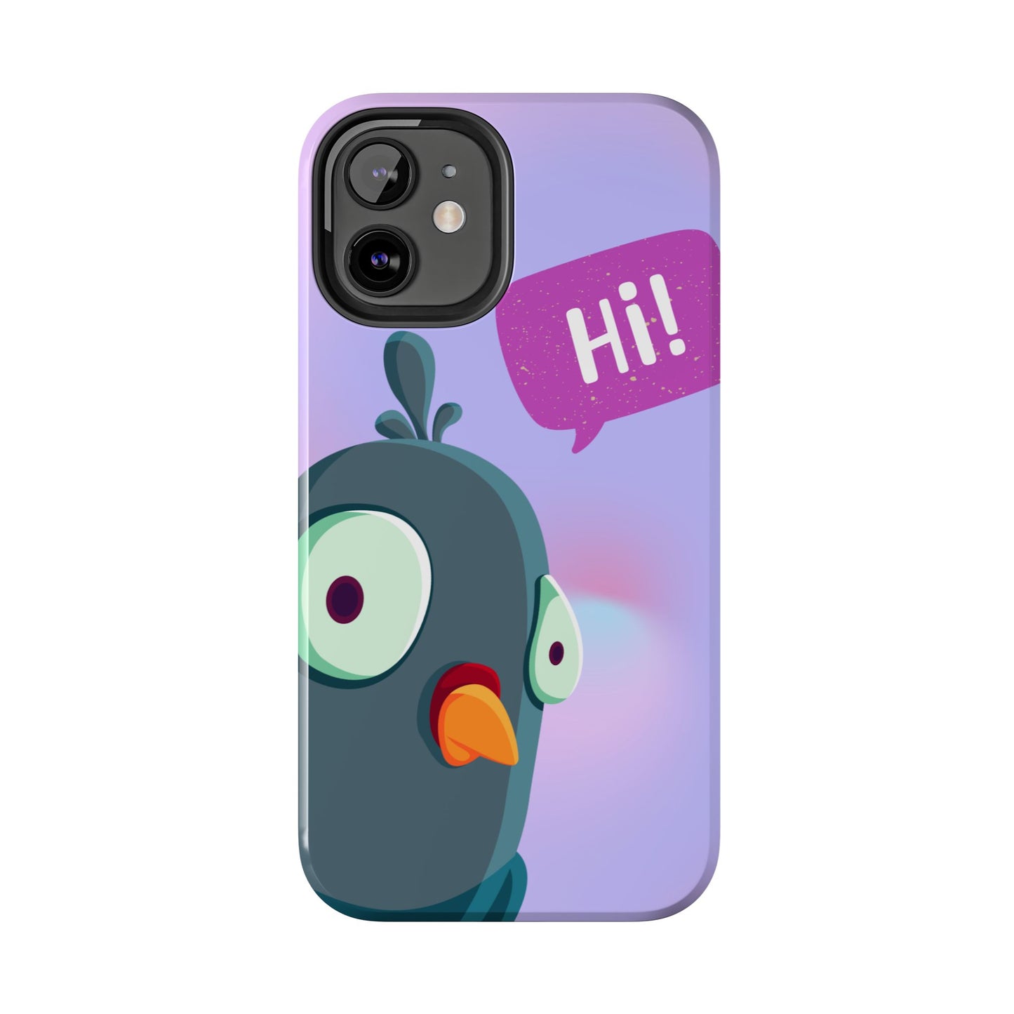 Colorful Cartoon Bird Tough Phone Case - Say Hi!