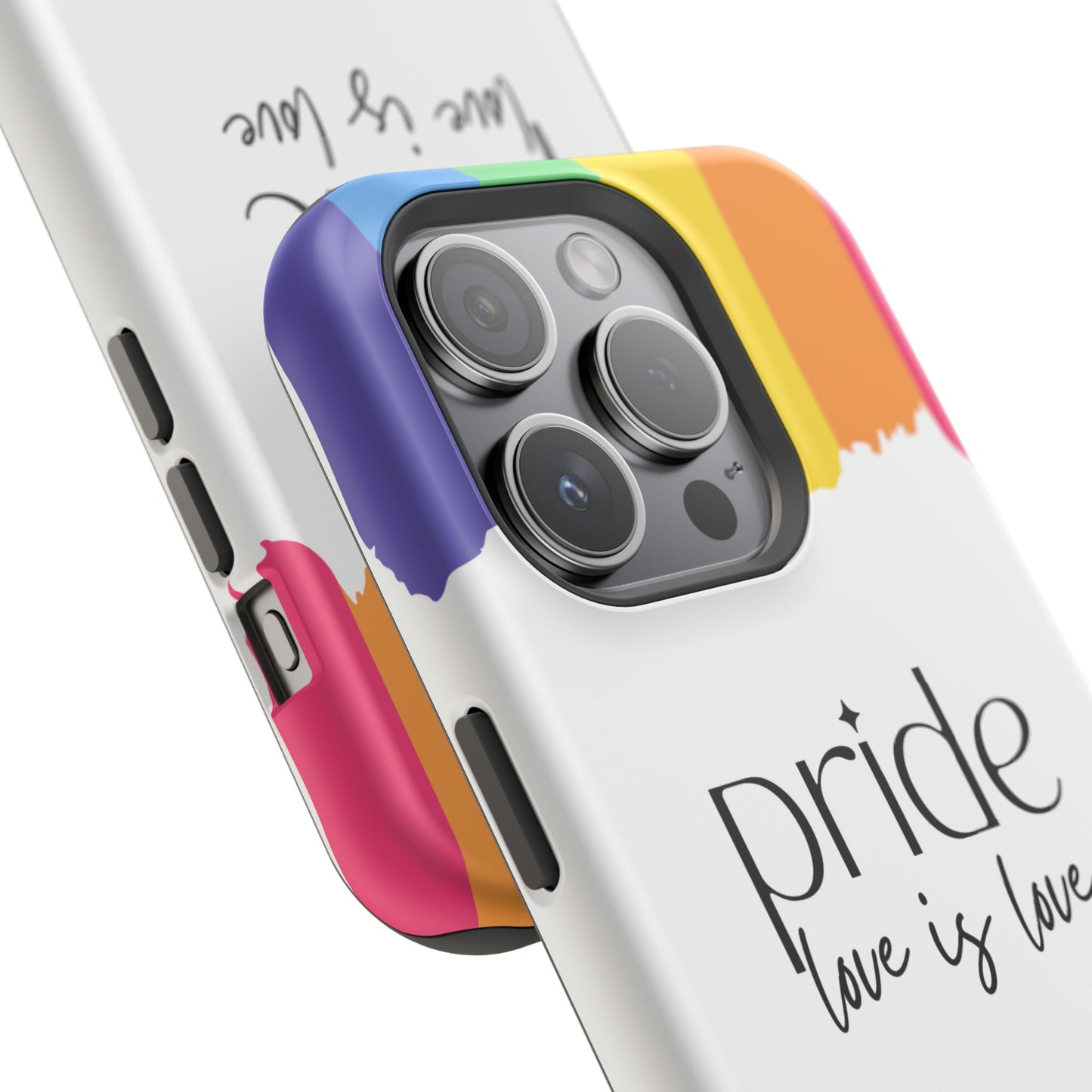 Pride - Love is Love, LGBTQ+, Rainbow Tough Phone Case