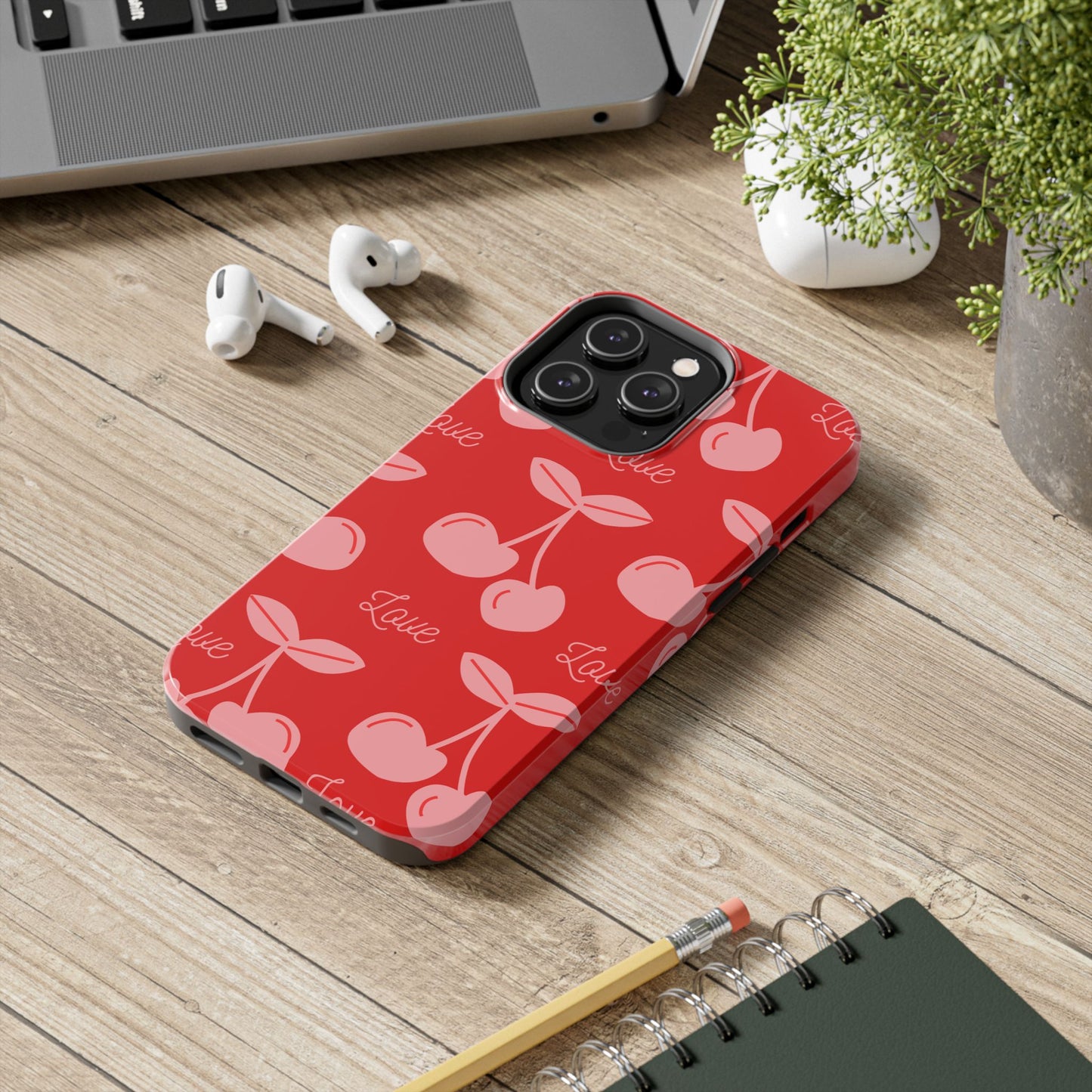 Cute Cherry Love Tough Phone Cases