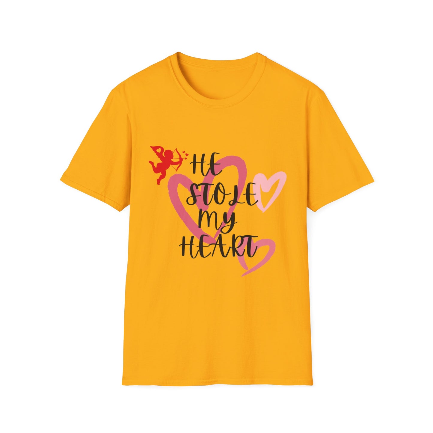 He Stole My Heart Unisex T-Shirt - Cute Valentine’s Day Couple Shift