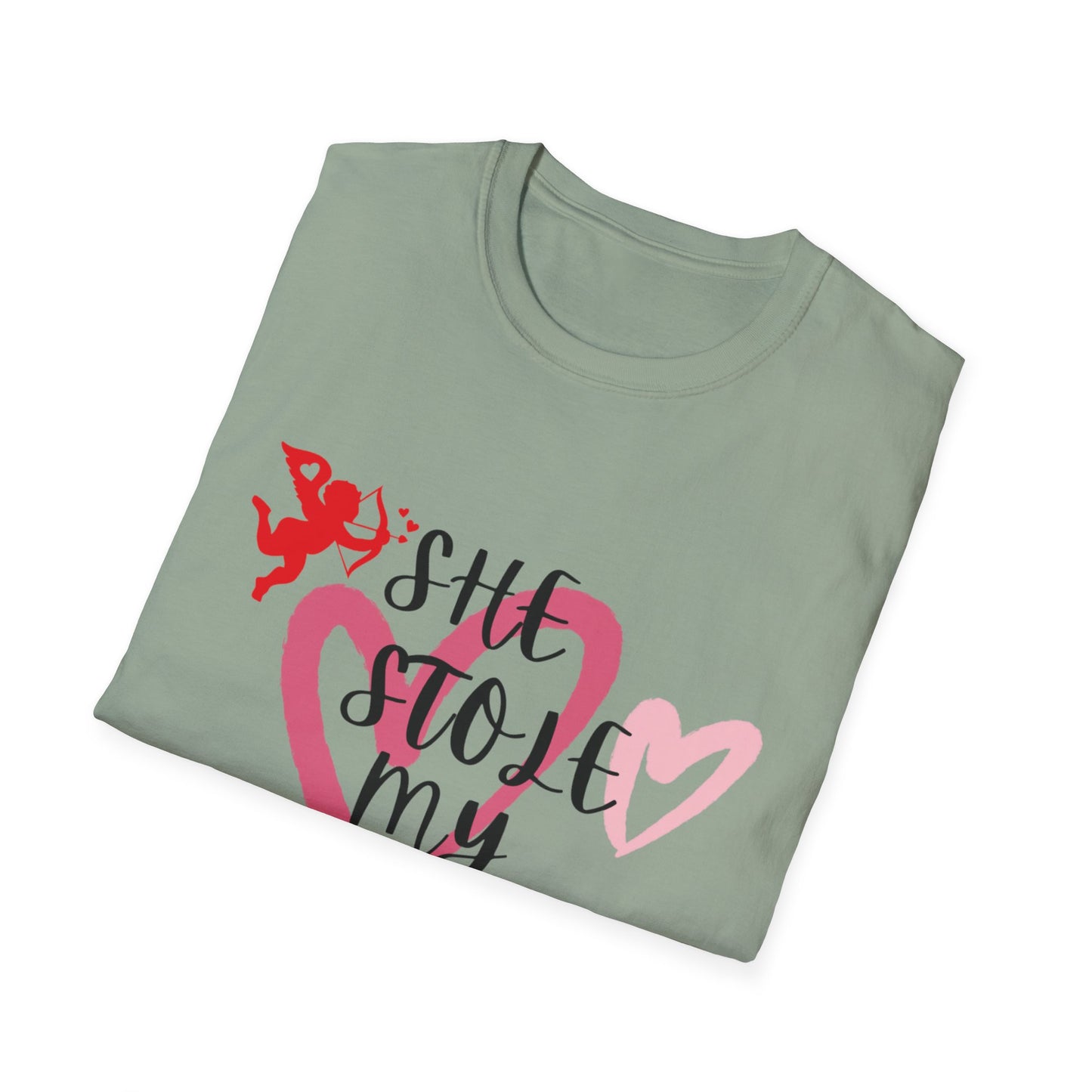 SHe Stole My Heart Unisex T-Shirt - Cute Valentine’s Day Couple Shift