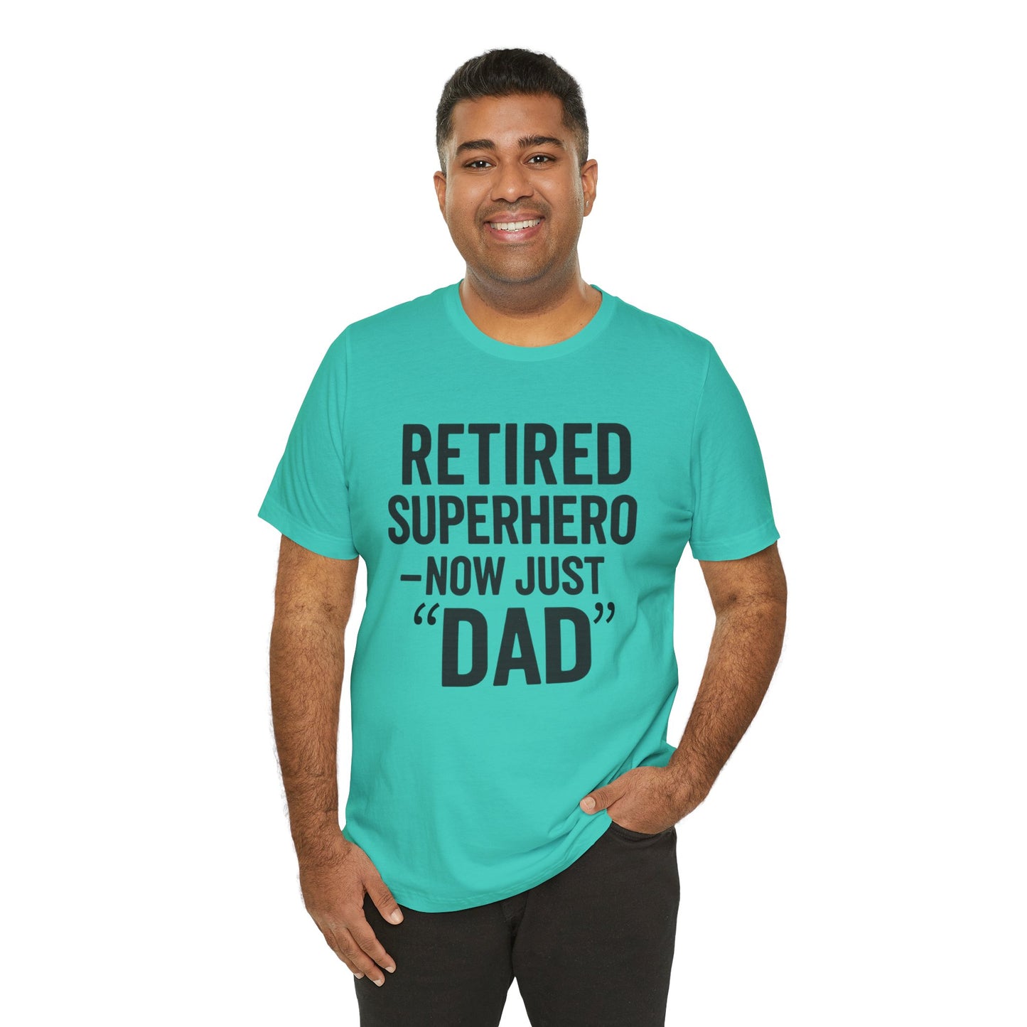 Retired Superhero Dad Tee - Unisex Jersey Short Sleeve T-Shirt