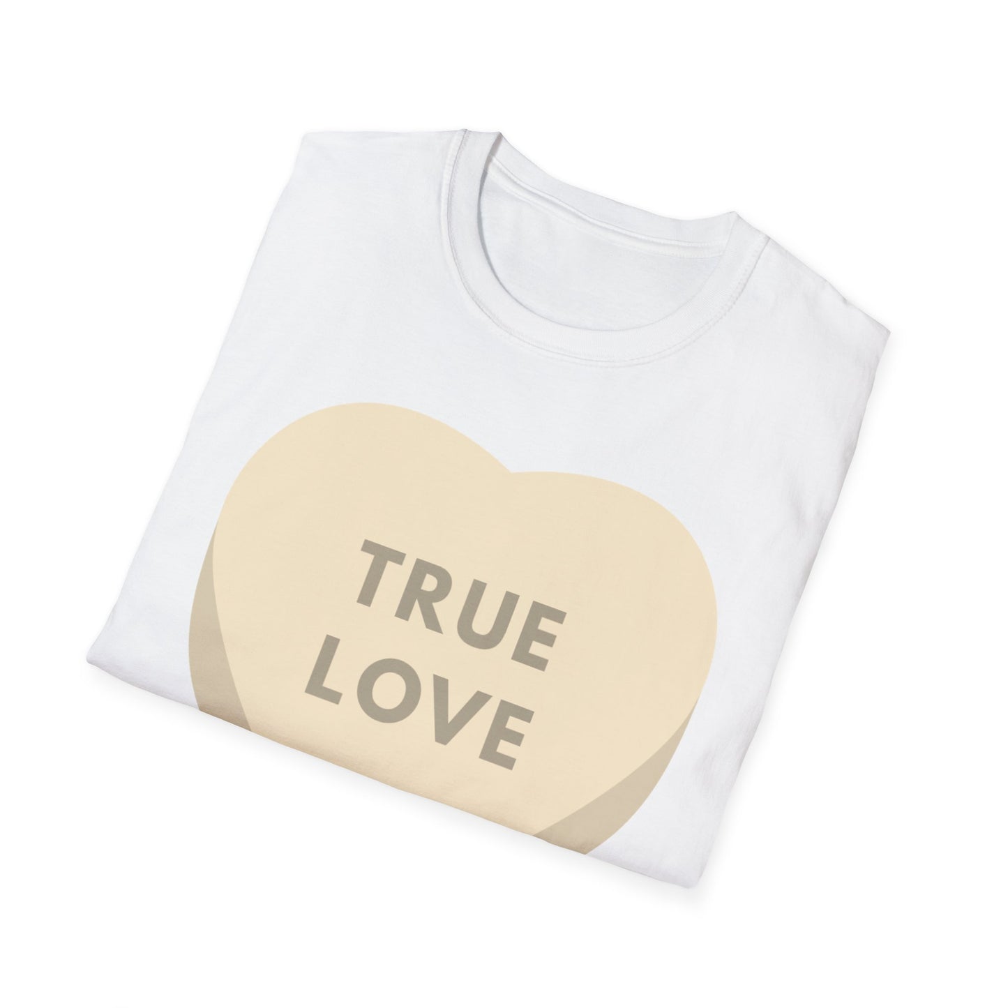 Couples Heart Graphic Unisex Softstyle T-Shirt - 'True Love' Design