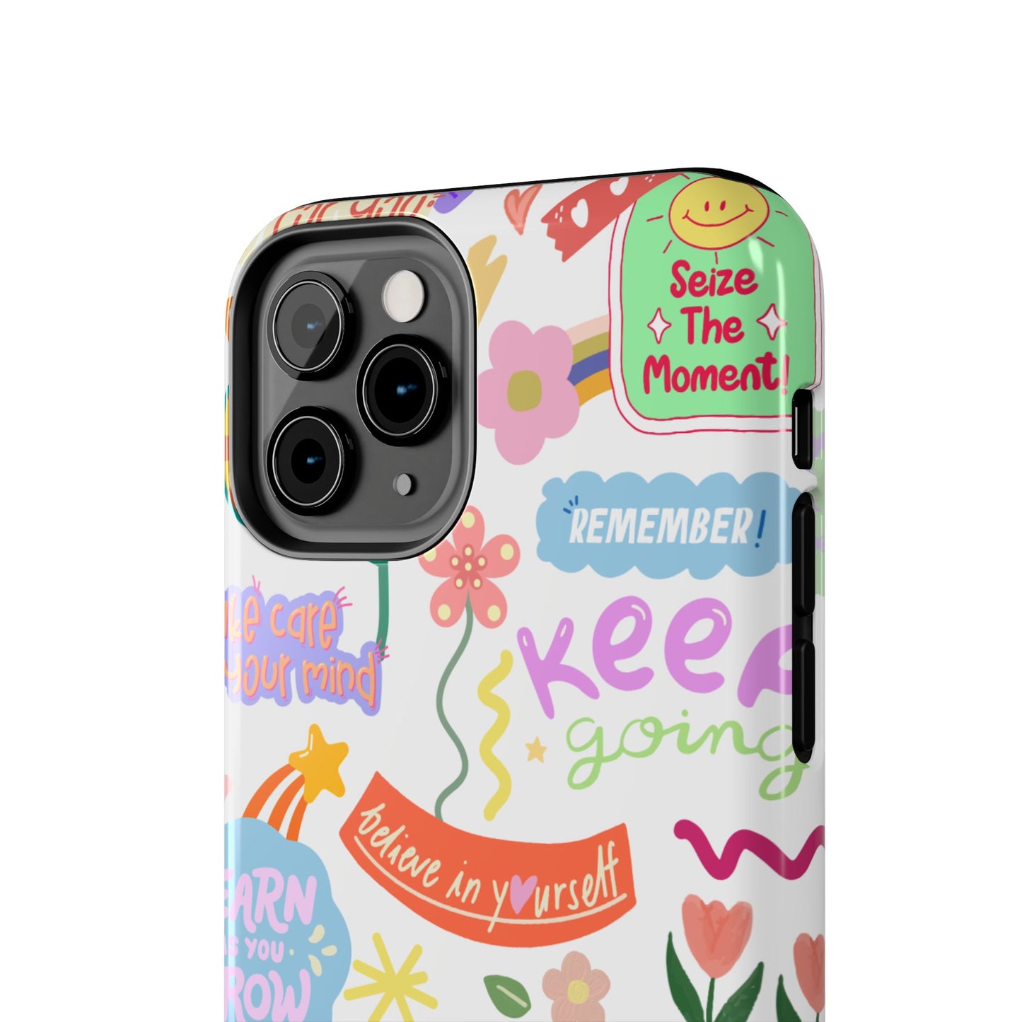 Inspirational, Motivational Phone Case, Cute Floral, Confidence Case, Gift for Her, Positive Vibes