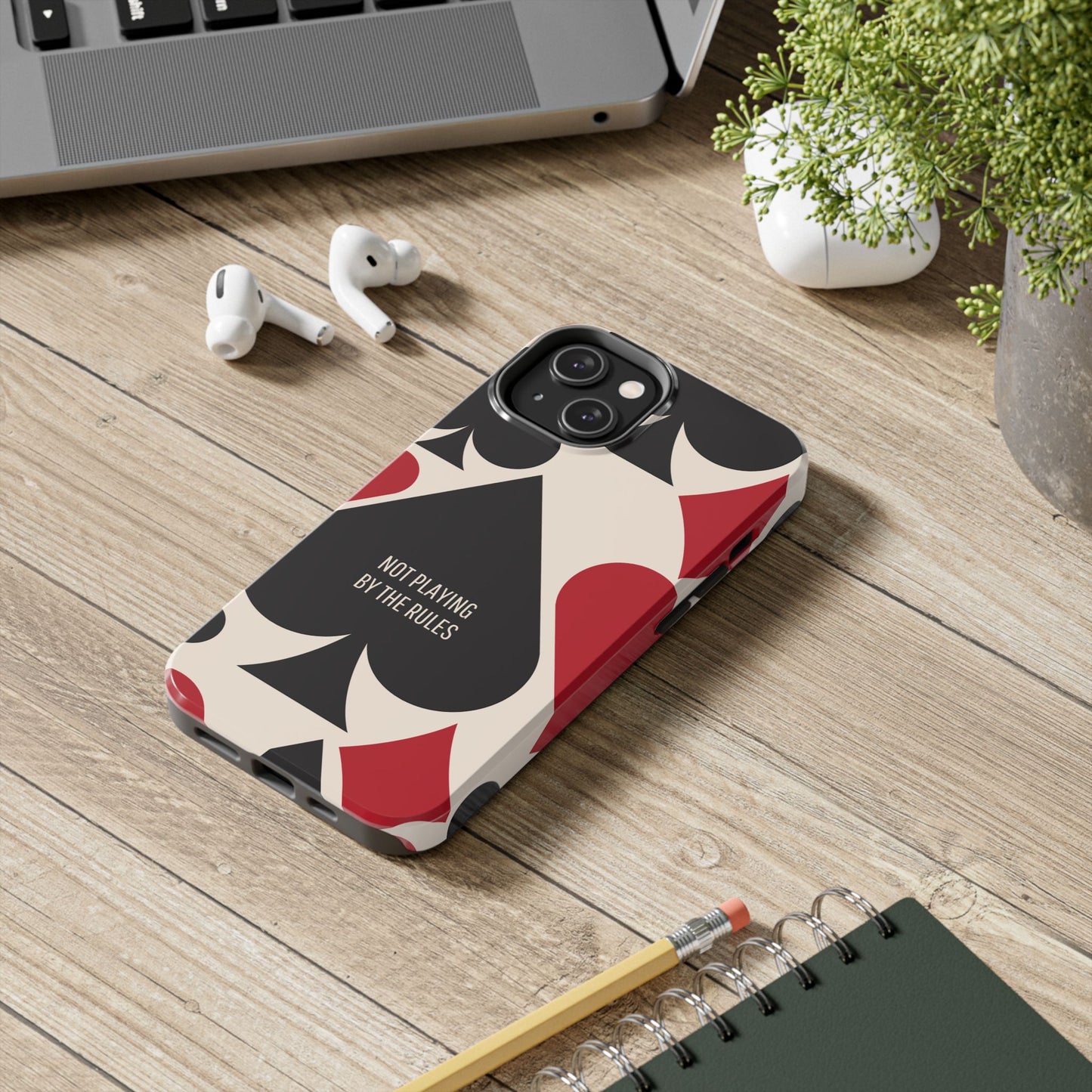 Bold Playing Card Tough Phone Case - Not Playing by the Rules