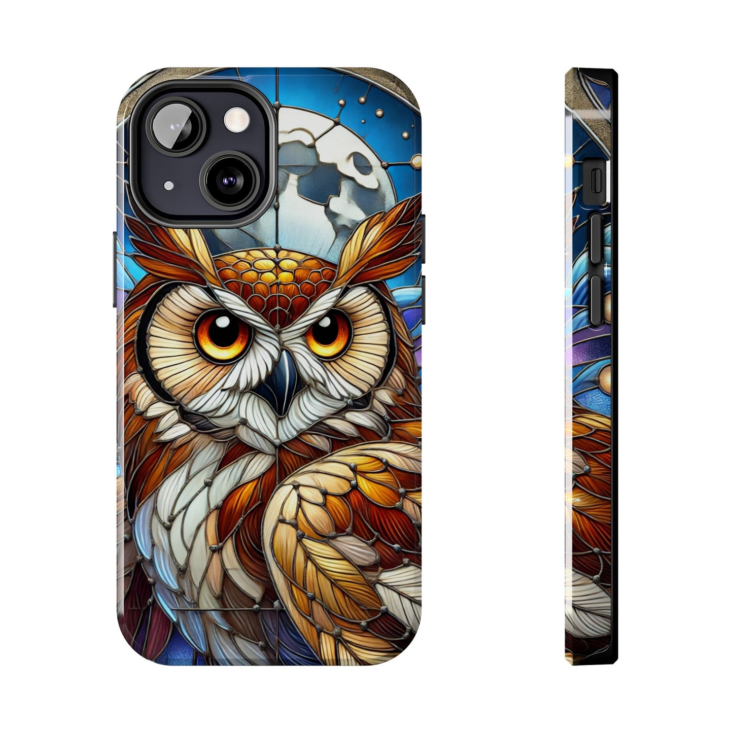 IPhone Case - Owl Stained Glass Design - Durable Protection