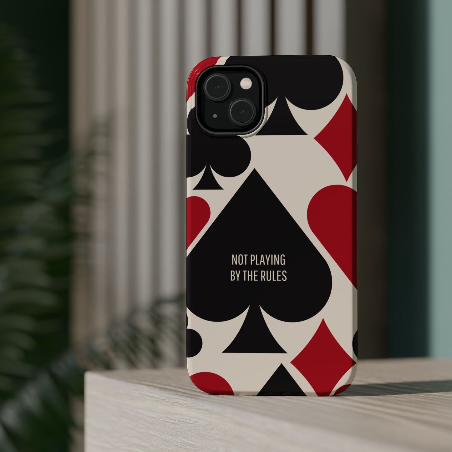 Bold Playing Card Tough Phone Case - Not Playing by the Rules for Iphone