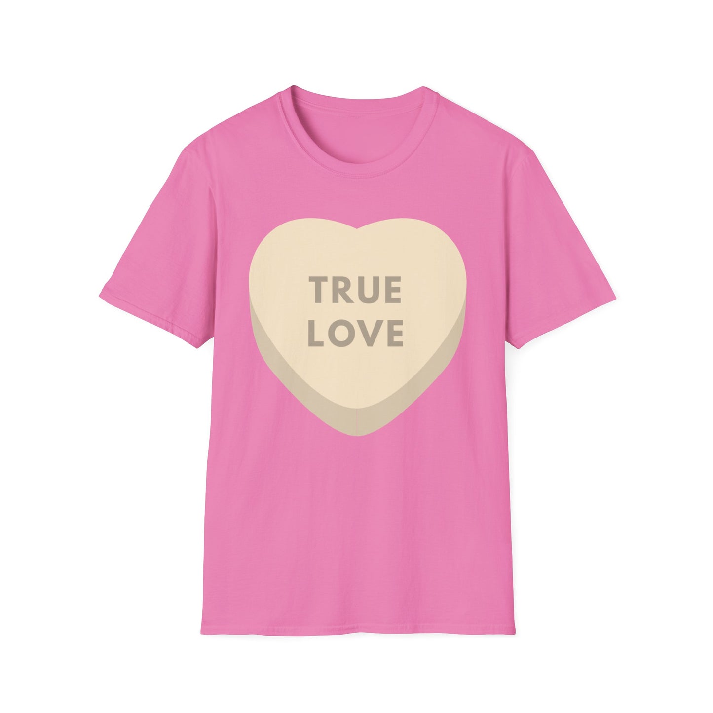 Couples Heart Graphic Unisex Softstyle T-Shirt - 'True Love' Design