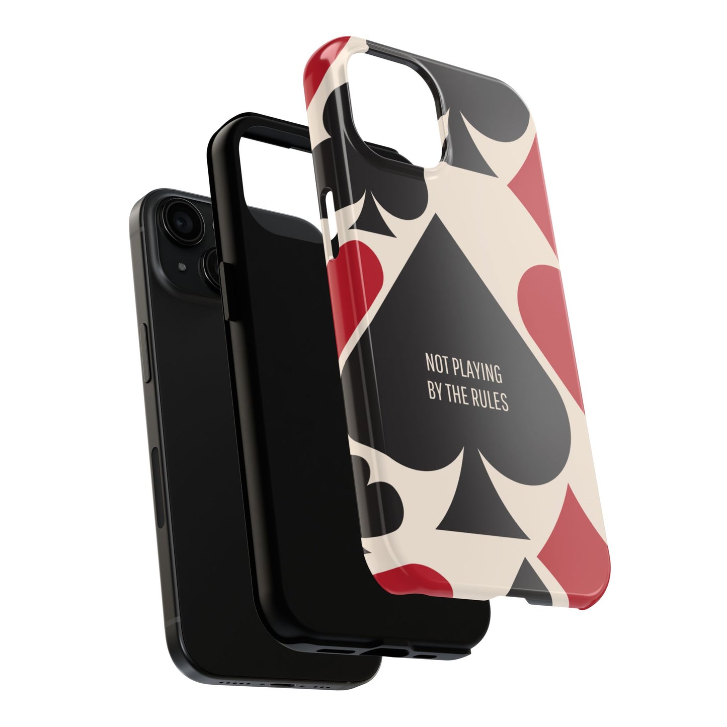 Bold Playing Card Tough Phone Case - Not Playing by the Rules