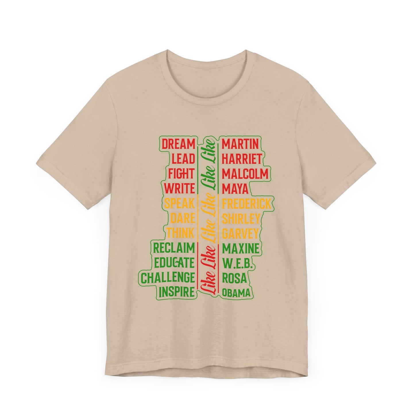 Empowerment Unisex Tee - Juneteenth Dream, Lead, Fight, Write, Celebrate Change & Inspiration