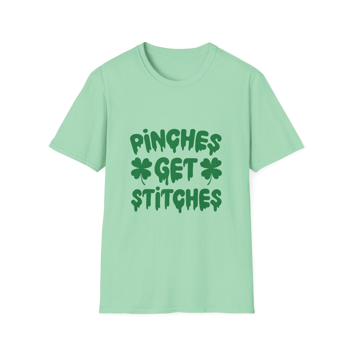 St Patrick's Day Unisex T-Shirt - 'Pinches Get Stitches' Tee