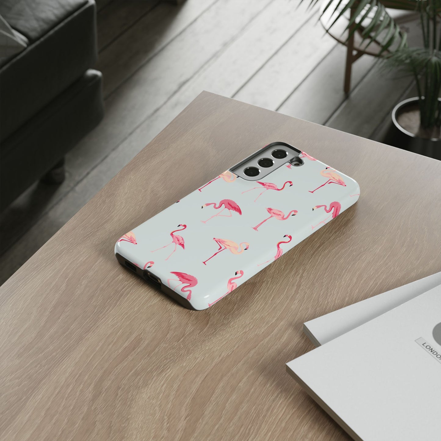 Stylish Flamingo, Summer Vibes Tough Phone Case for Samsung