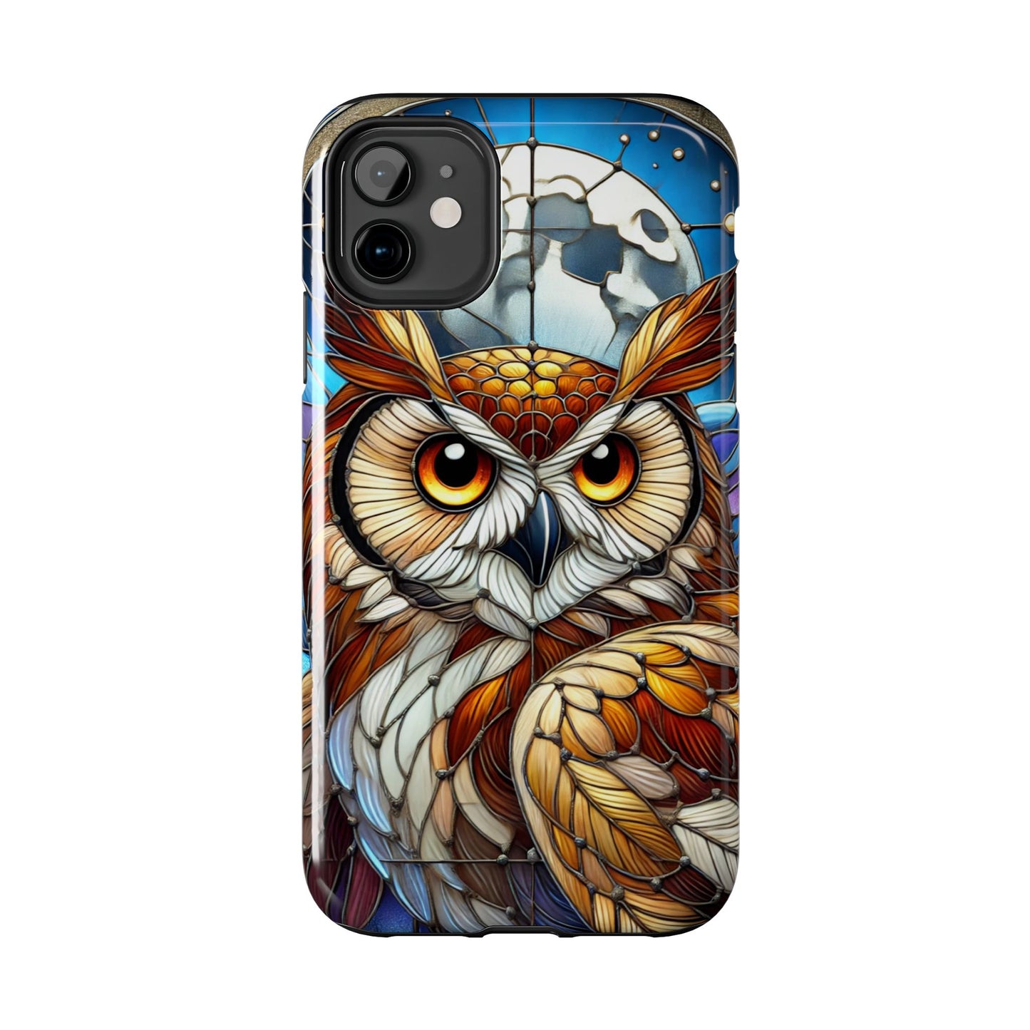 IPhone Case - Owl Stained Glass Design - Durable Protection