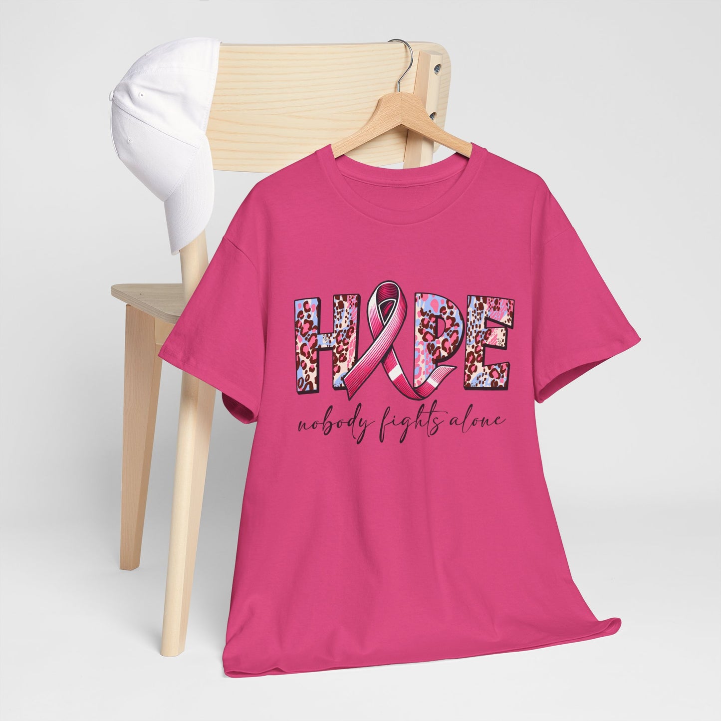 Hope & Support Unisex Tee - Nobody Fights Alone