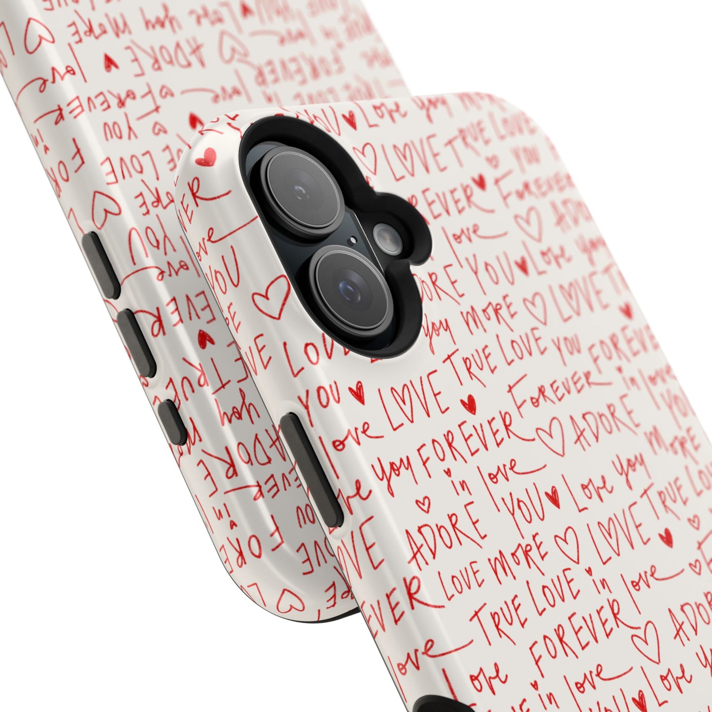 Love Hearts MAGNETIC Tough Case for iPhone, Cute Heart Design, Adore You Case, True Love Protection