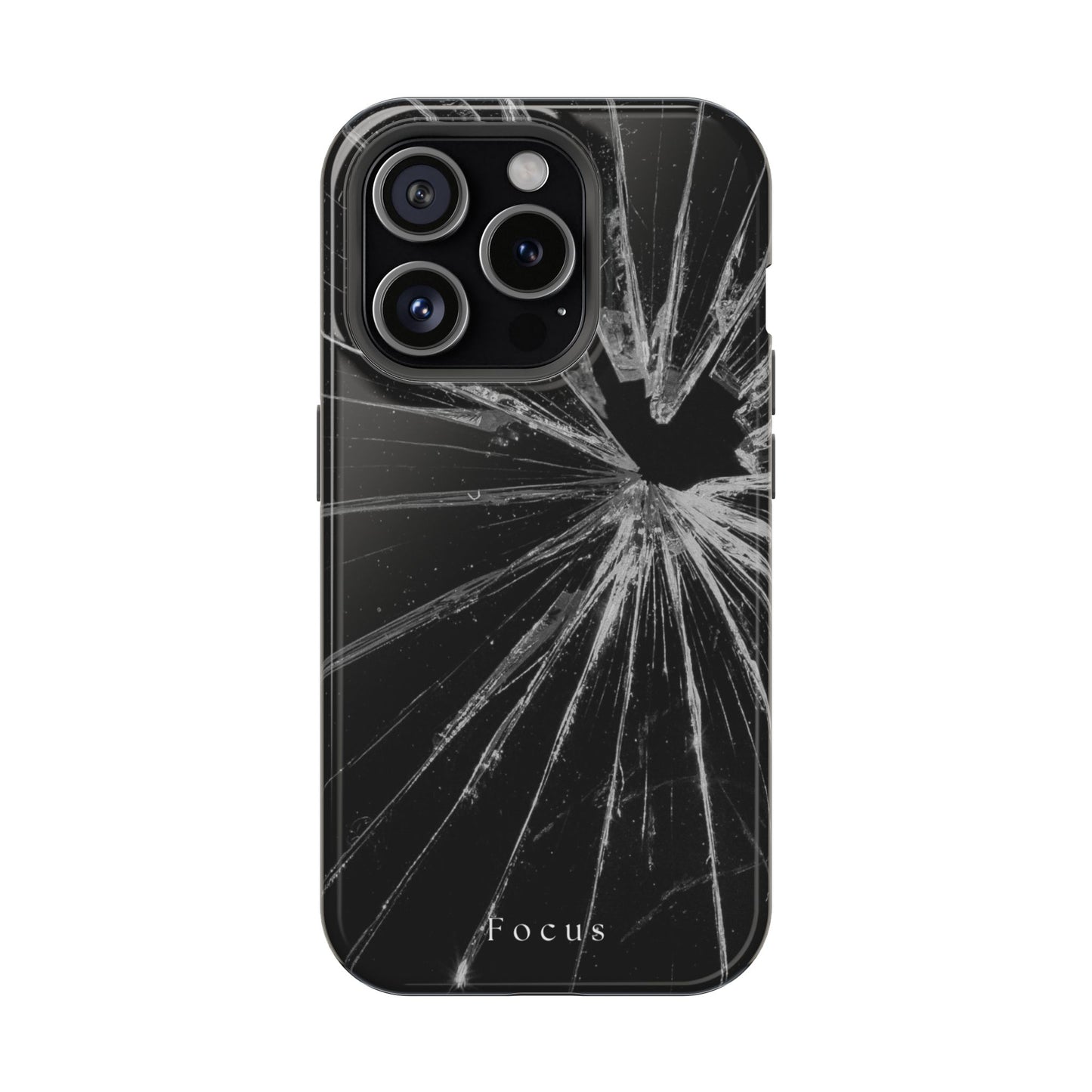 Durable Magnetic FOCUS Broken Glass Stylish Tough Case