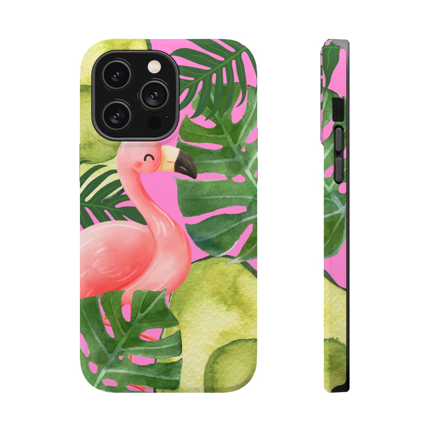 Tropical Flamingo, Cute, Summer Vibes MAGNETIC Tough Phone Case