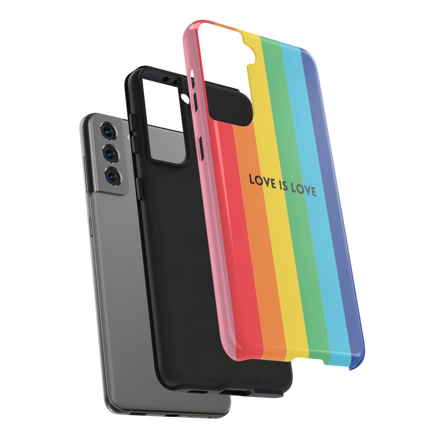 LOVE IS LOVE Colorful Love, Pride Tough Phone Case