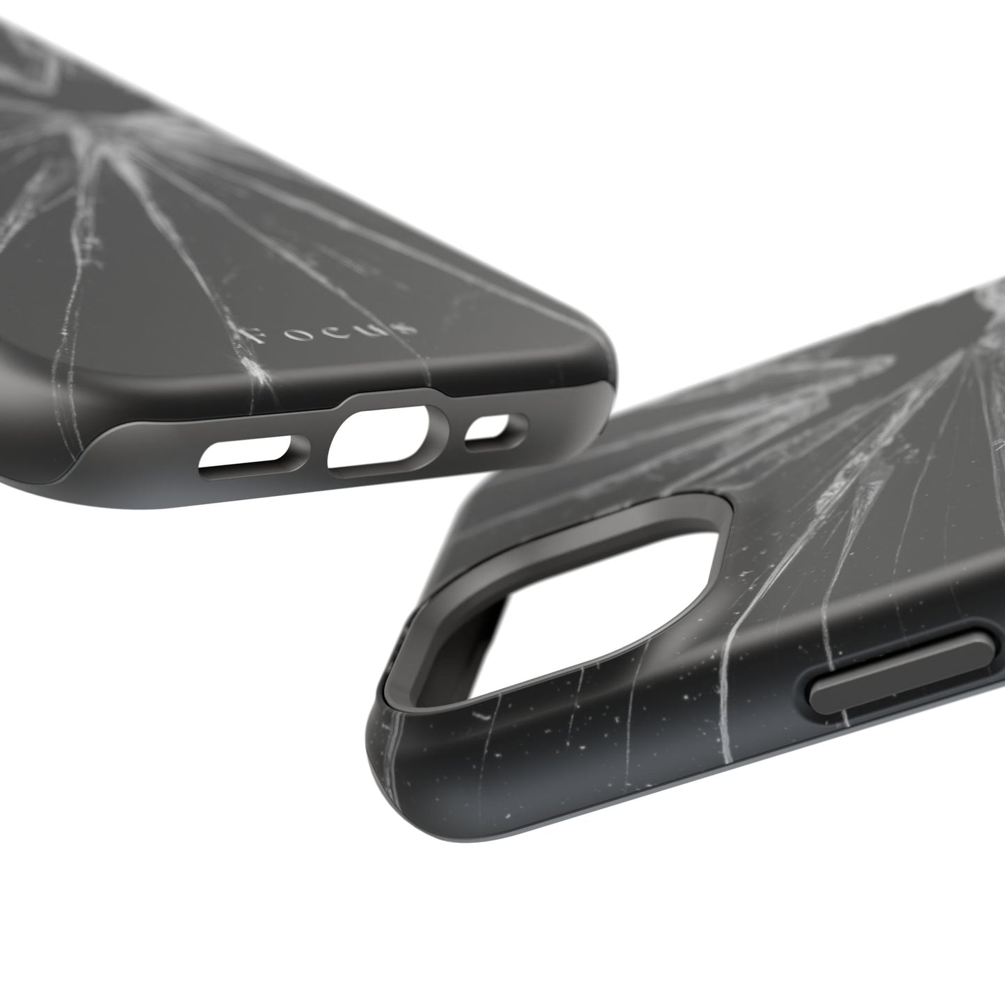 Durable Magnetic FOCUS Broken Glass Stylish Tough Case
