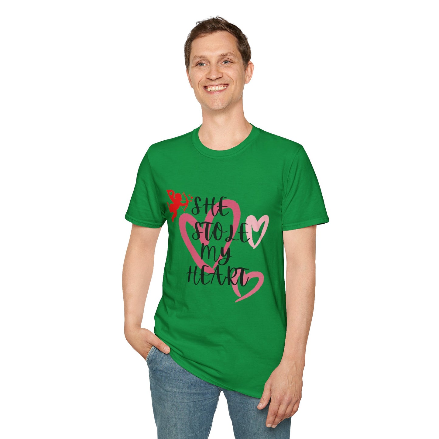 SHe Stole My Heart Unisex T-Shirt - Cute Valentine’s Day Couple Shift