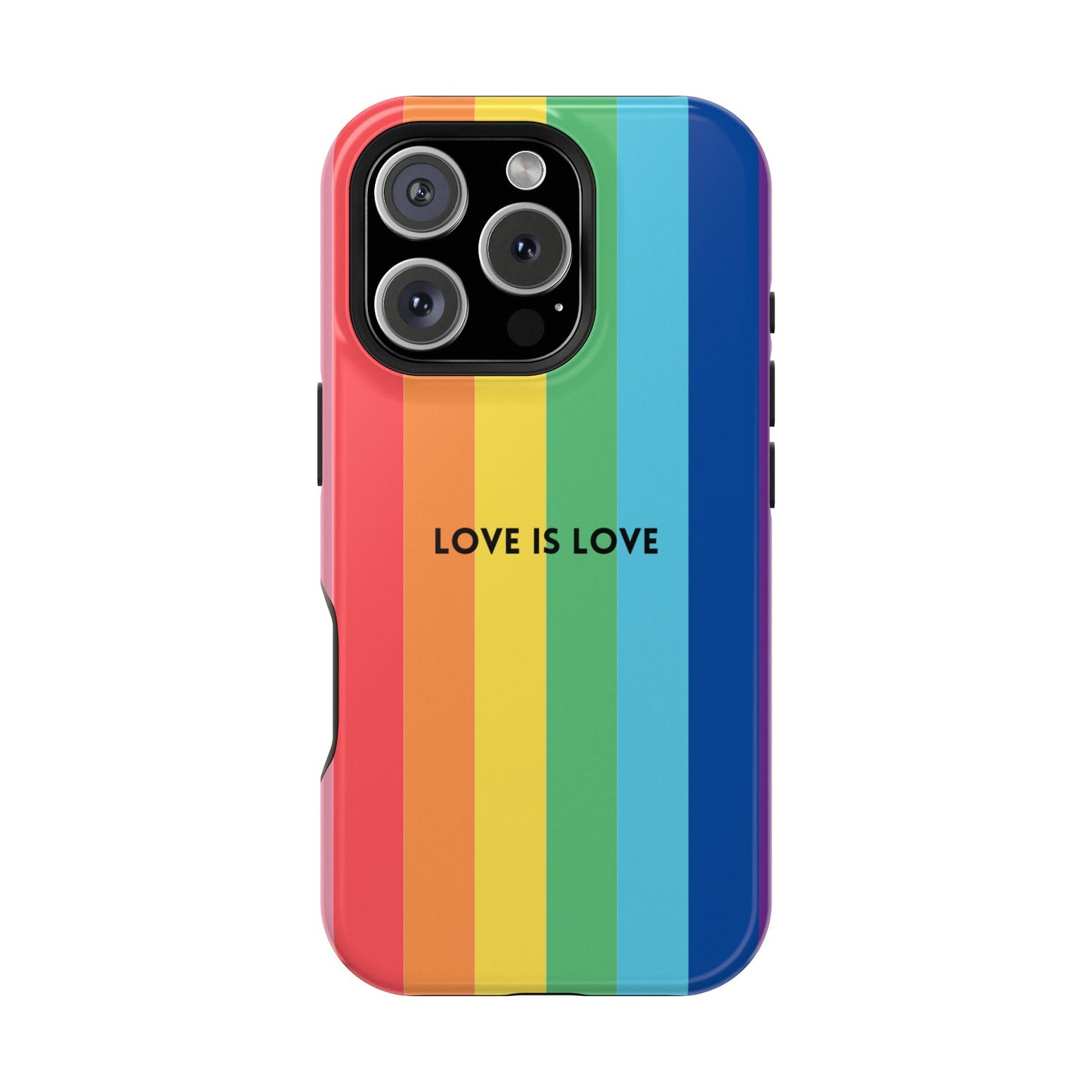 lOVE IS LOVE- Rainbow, LGBTQ+ Pride MAGNETIC Phone Case