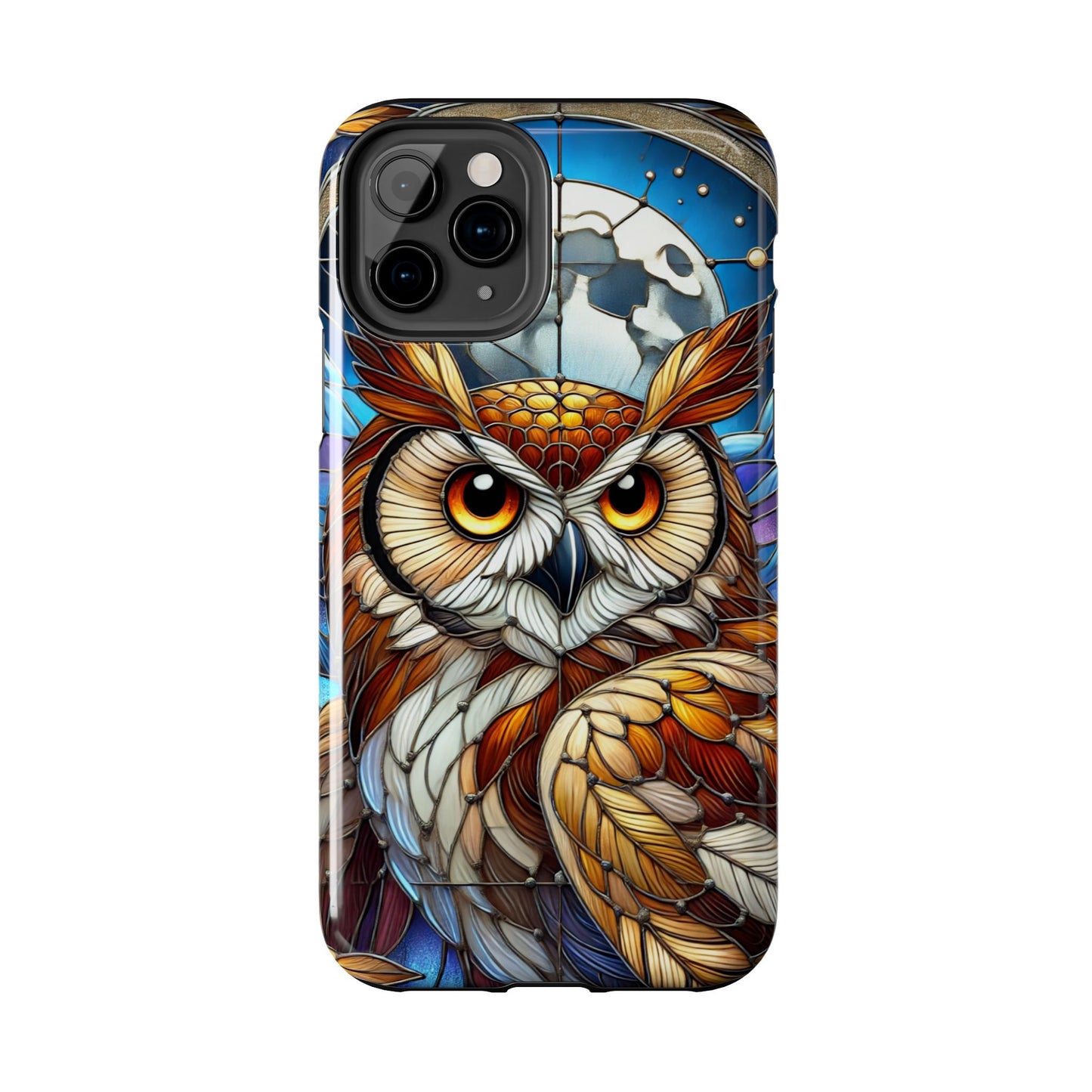 IPhone Case - Owl Stained Glass Design - Durable Protection