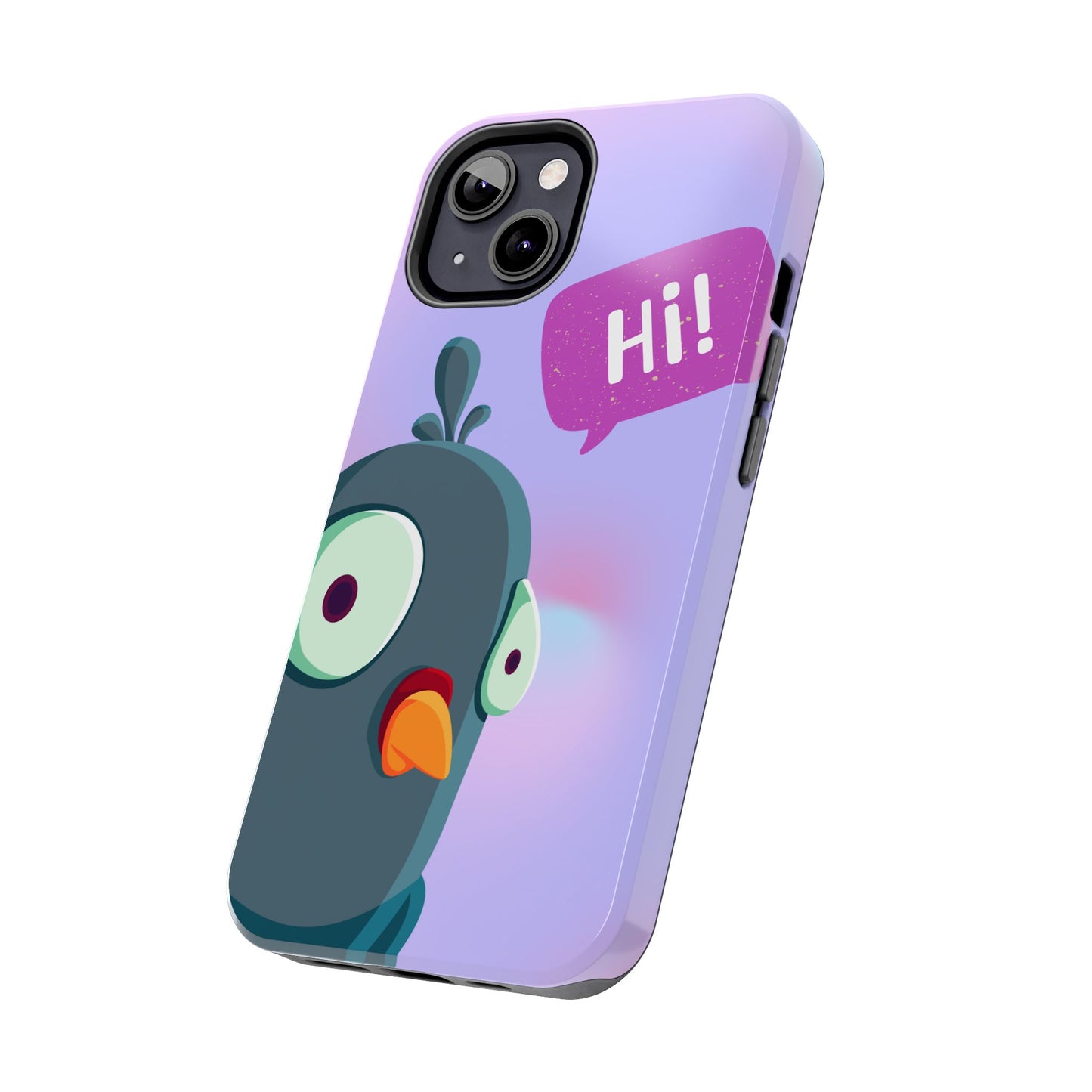 Colorful Cartoon Bird Tough Phone Case - Say Hi!