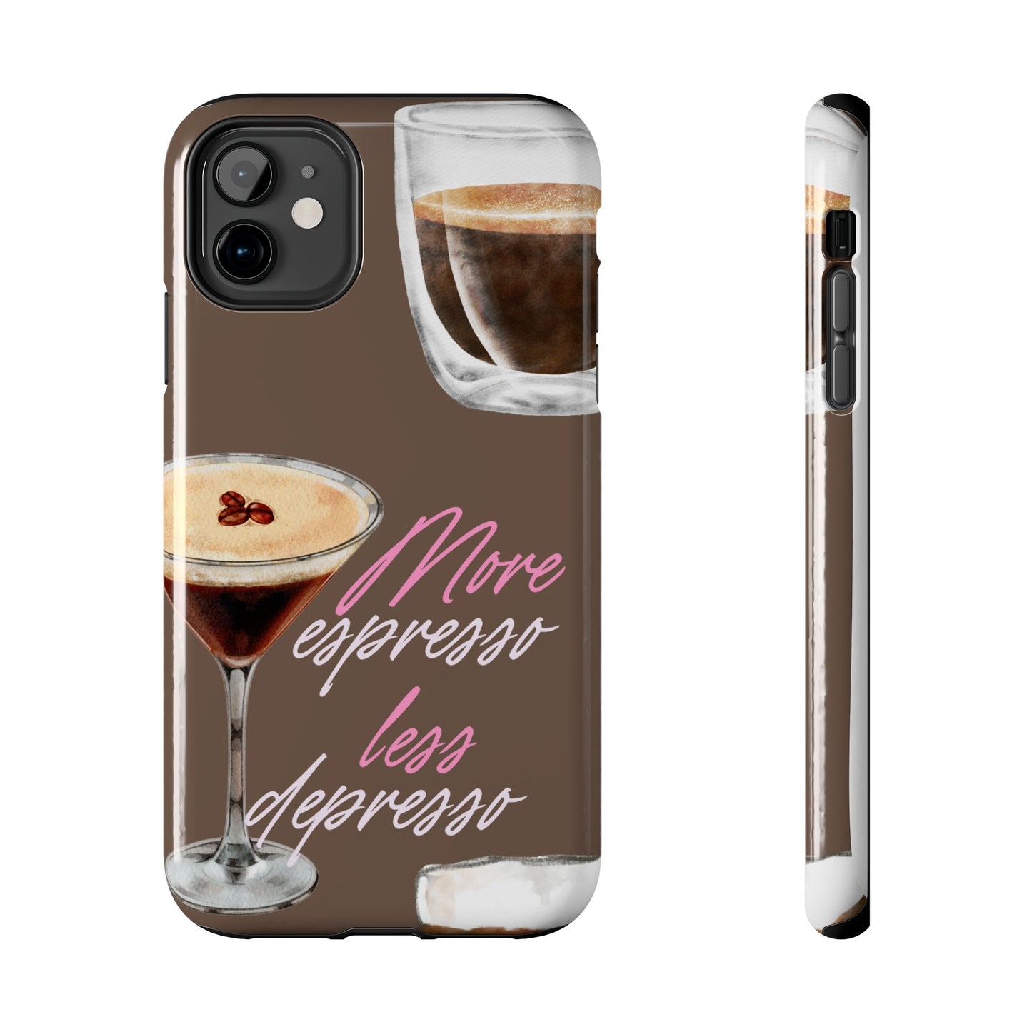 Stylish Coffee Phone Case, Espresso Lovers Gift, Cute Tough Case, Coffee Aesthetic, Phone Accessory for Baristas