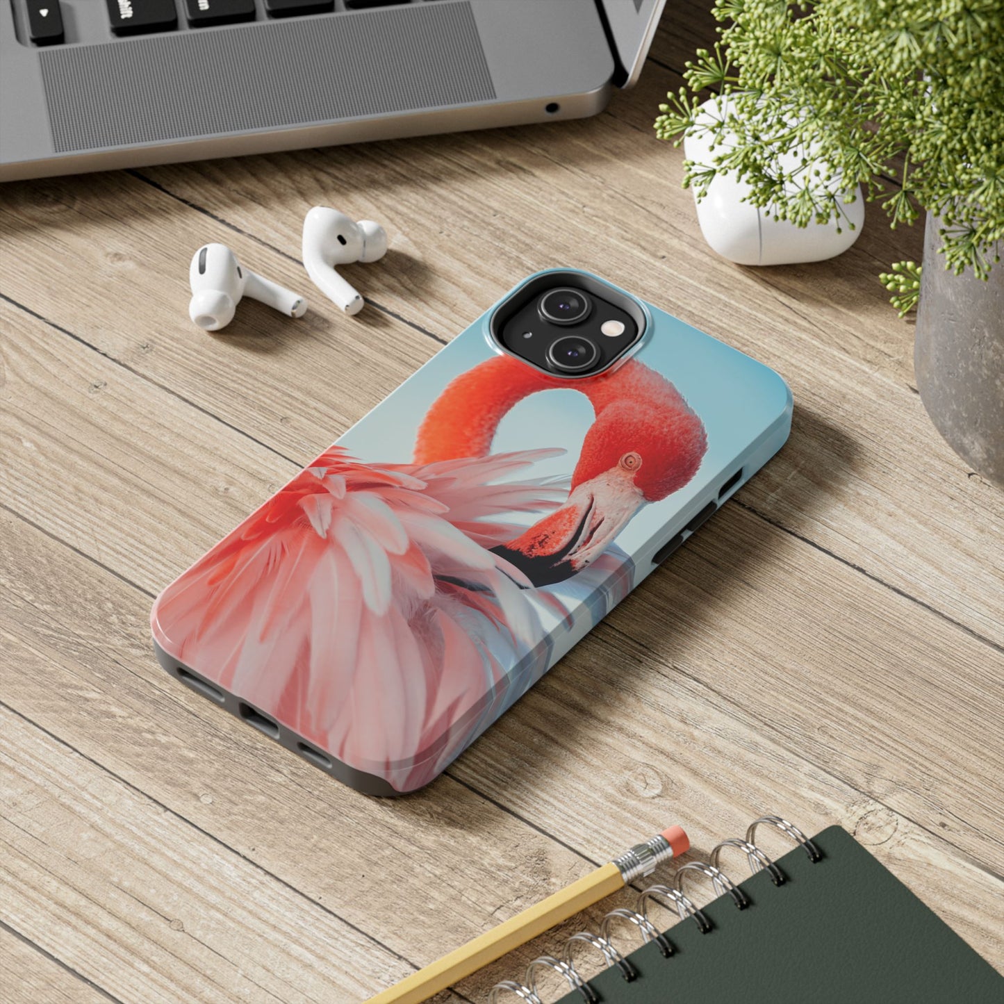Vibrant Flamingo, Tropical Phone Case