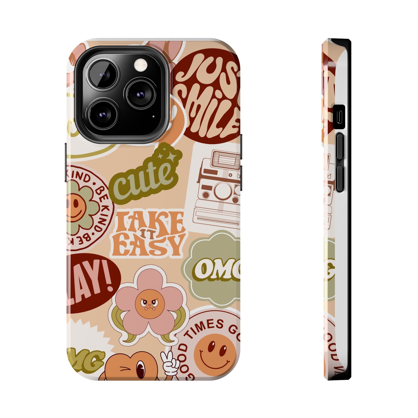 Vibrant, Positive Affirmation Sticker Phone Cases, Cute for Teens, Fun Ideas, Everyday Use
