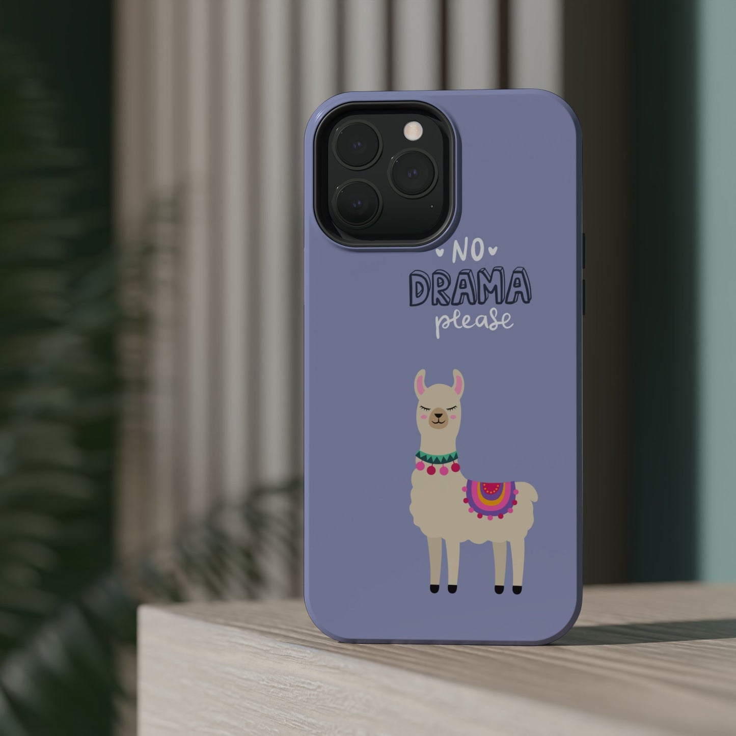 Cute Llama - No Drama MAGNETIC Tough Phone Case